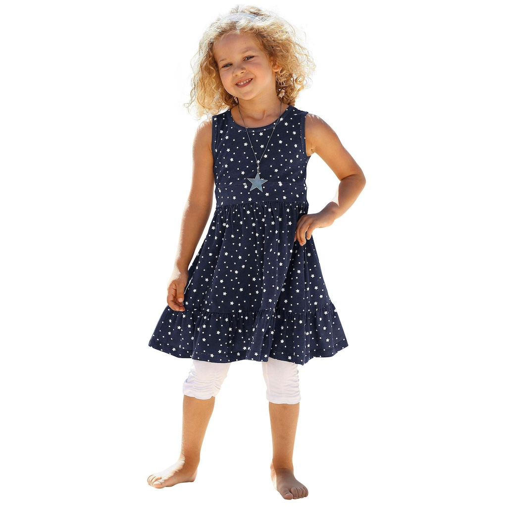 KIDSWORLD Jerseykleid »STERNE«, (Packung, 2 tlg.), mit Haarband