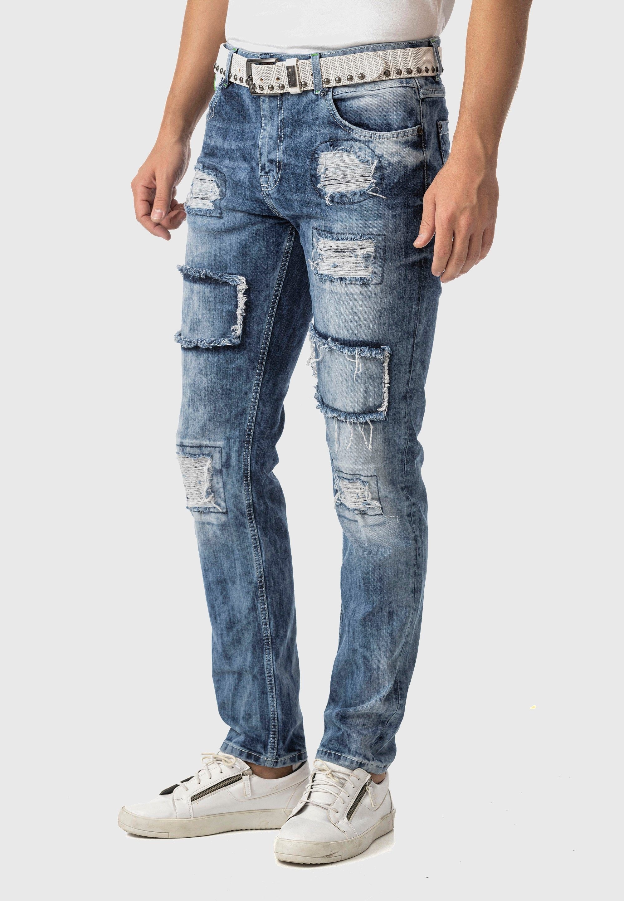 Cipo & Baxx 5-Pocket-Jeans »Jeans«, im Used-Look