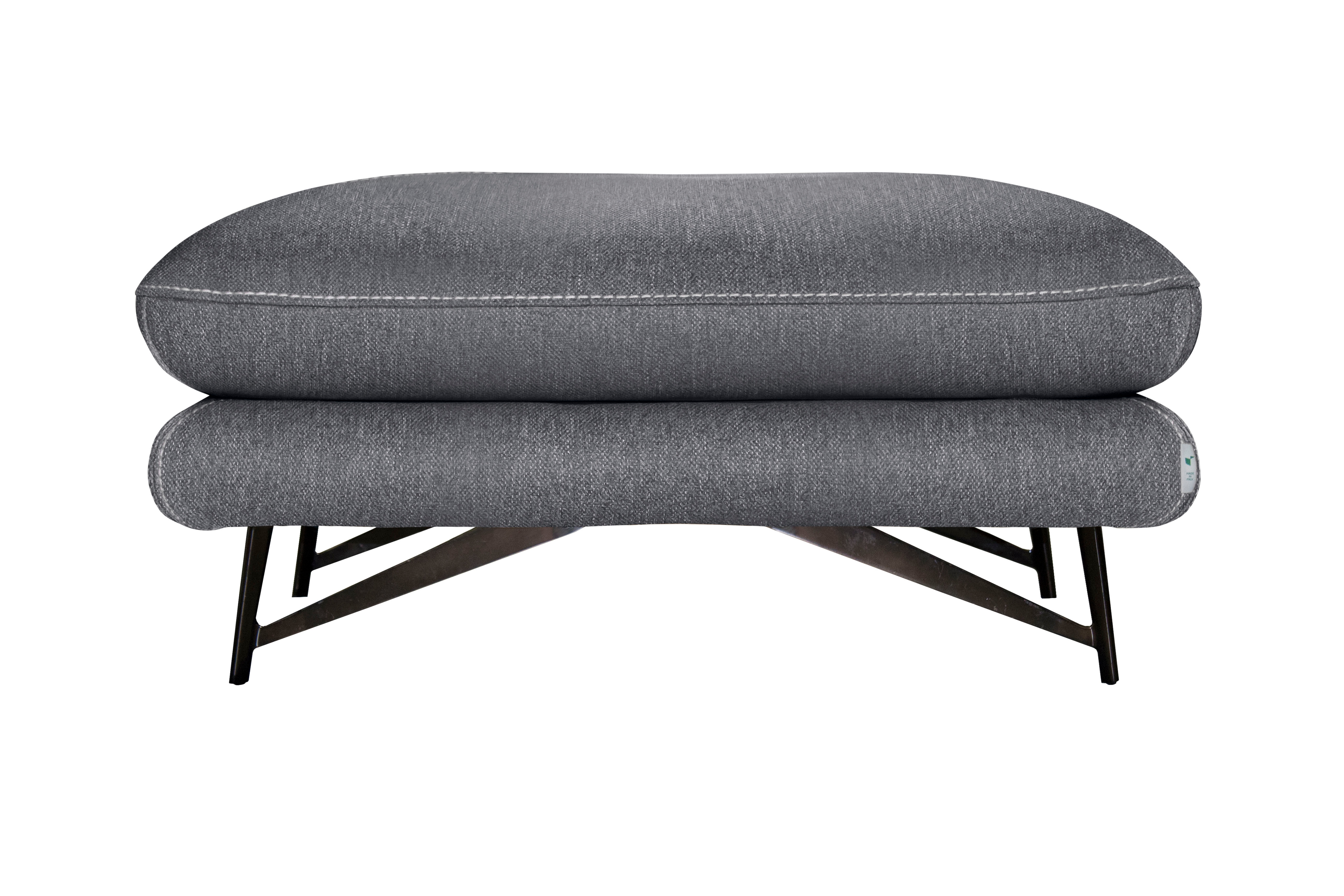 CALIA ITALIA Hocker "Cezanne bequem und elegant, B/T 90/70cm, hochwertiger Designfuß"