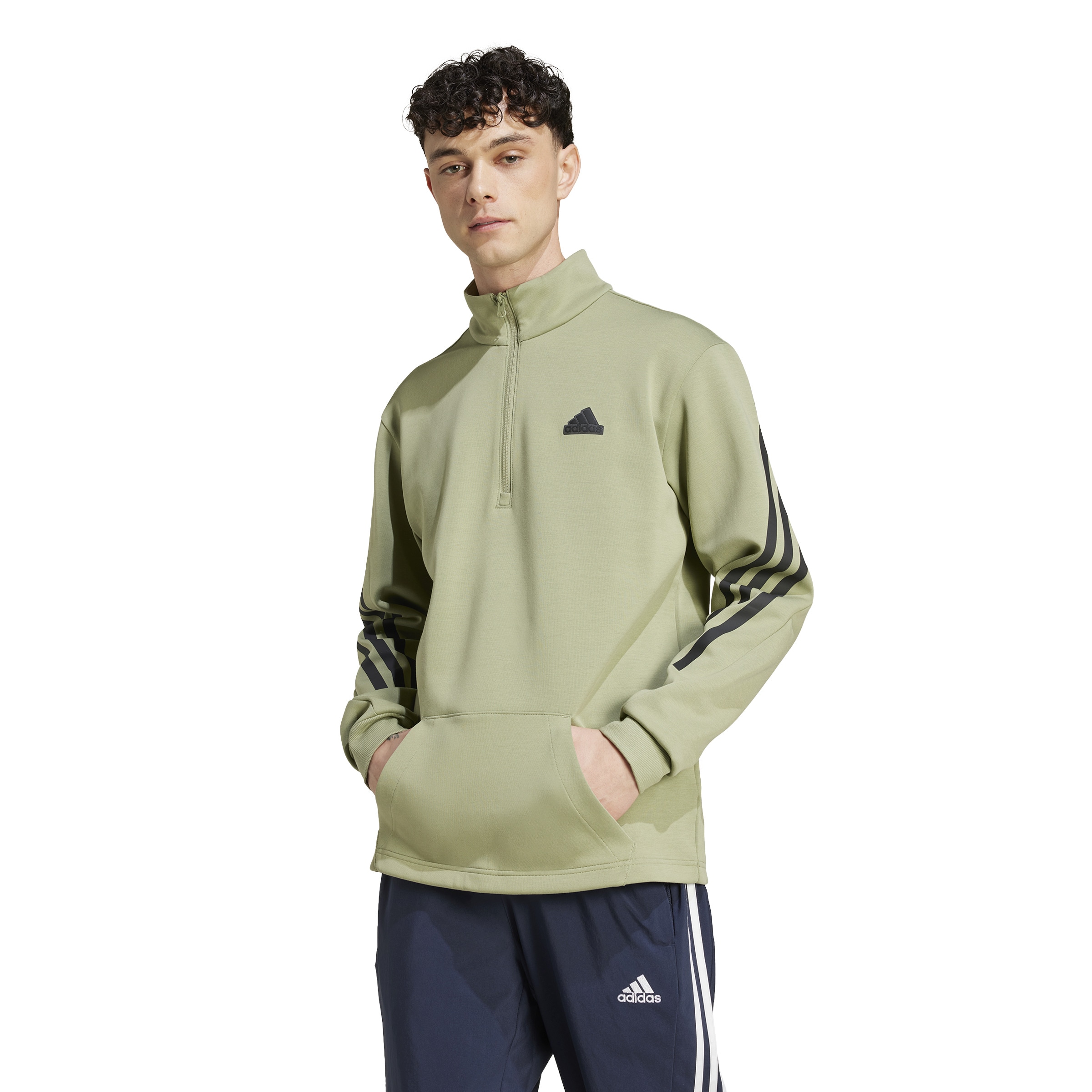 adidas Sportswear Rollkragenpullover »M FI 3S HALFZIP«