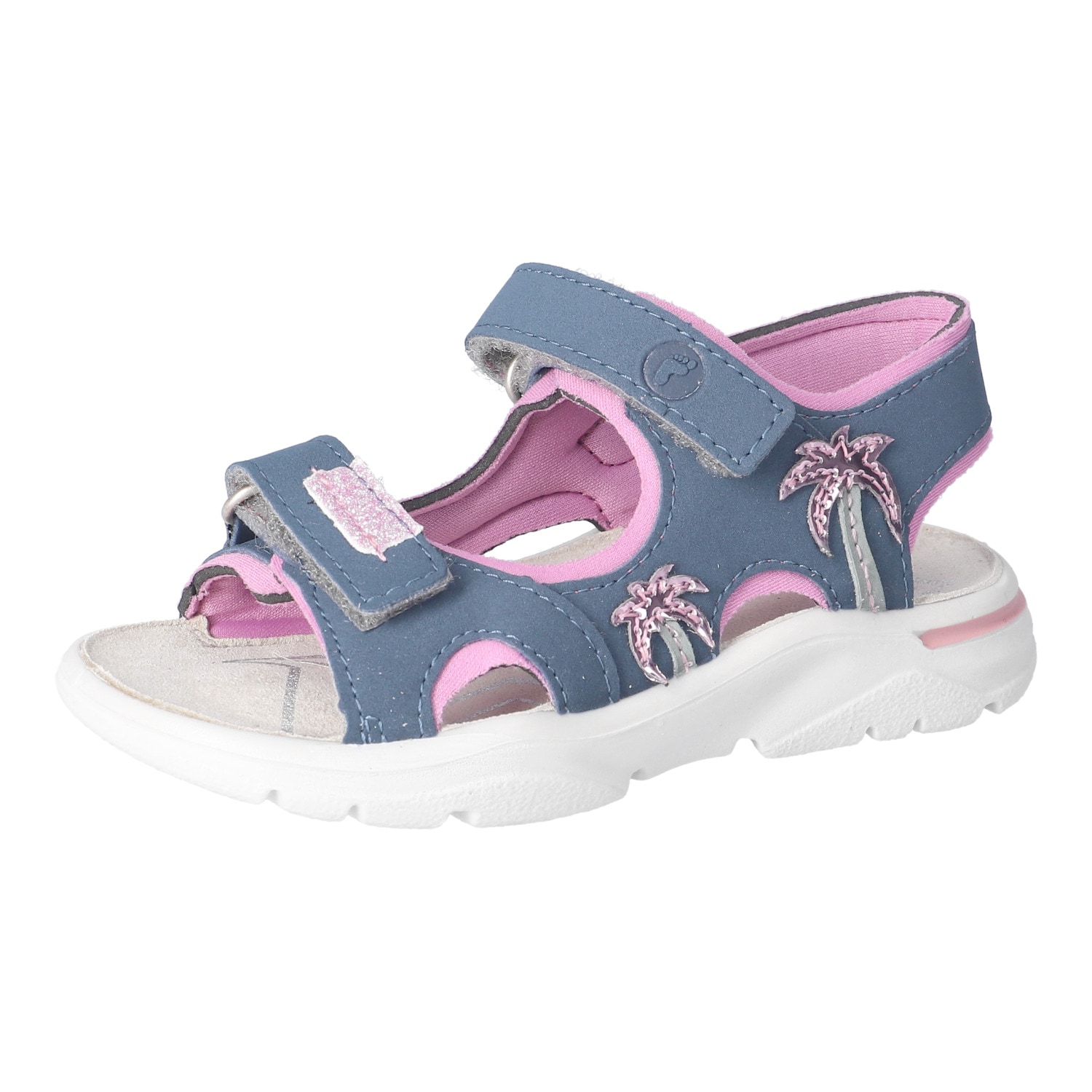 Ricosta Sandale "Carmi" Klettschuh mit Glitzer, mit WMS, Größenschablone zum Download