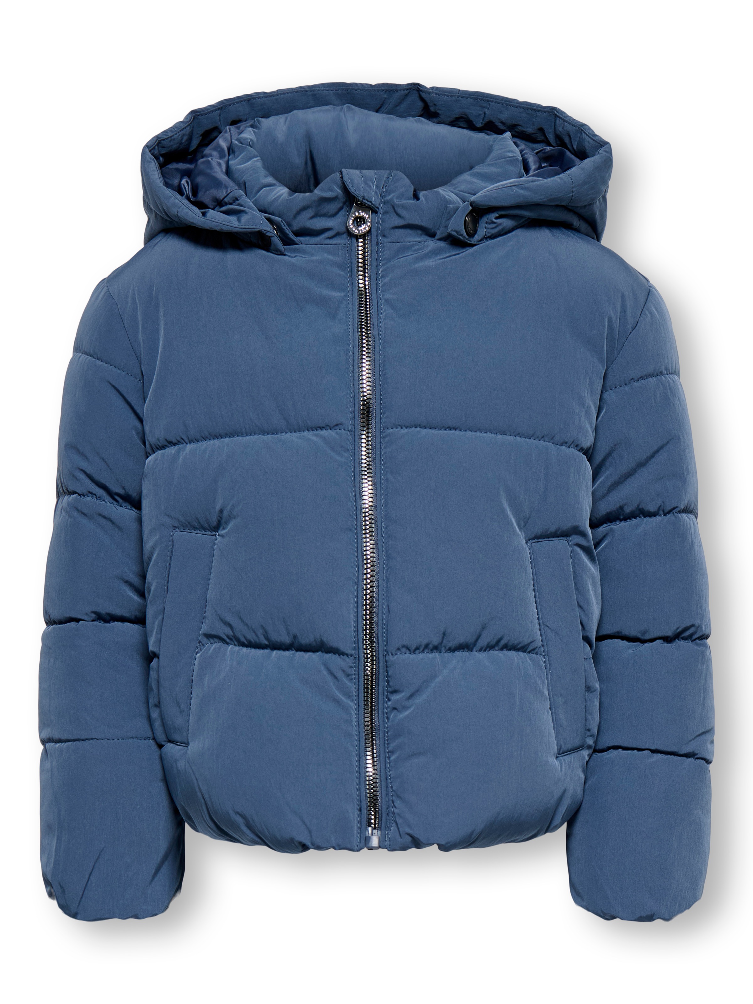 KIDS ONLY Steppjacke »KMGDOLLY LIFE SHORT PUF JACKET OTW NOOS« mit Kapuze Materialmix