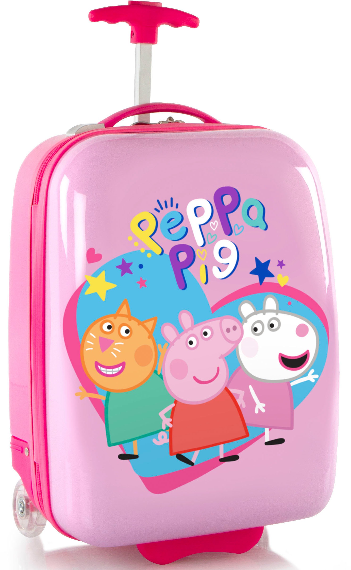 HEYS Kinder Kinderkoffer "Peppa Pig rosa, 46 cm", pink, Polycarbonat-Verbundwerkstoff, mehrfarbig, festlich, Koffer, Heys x Joachim Llambi