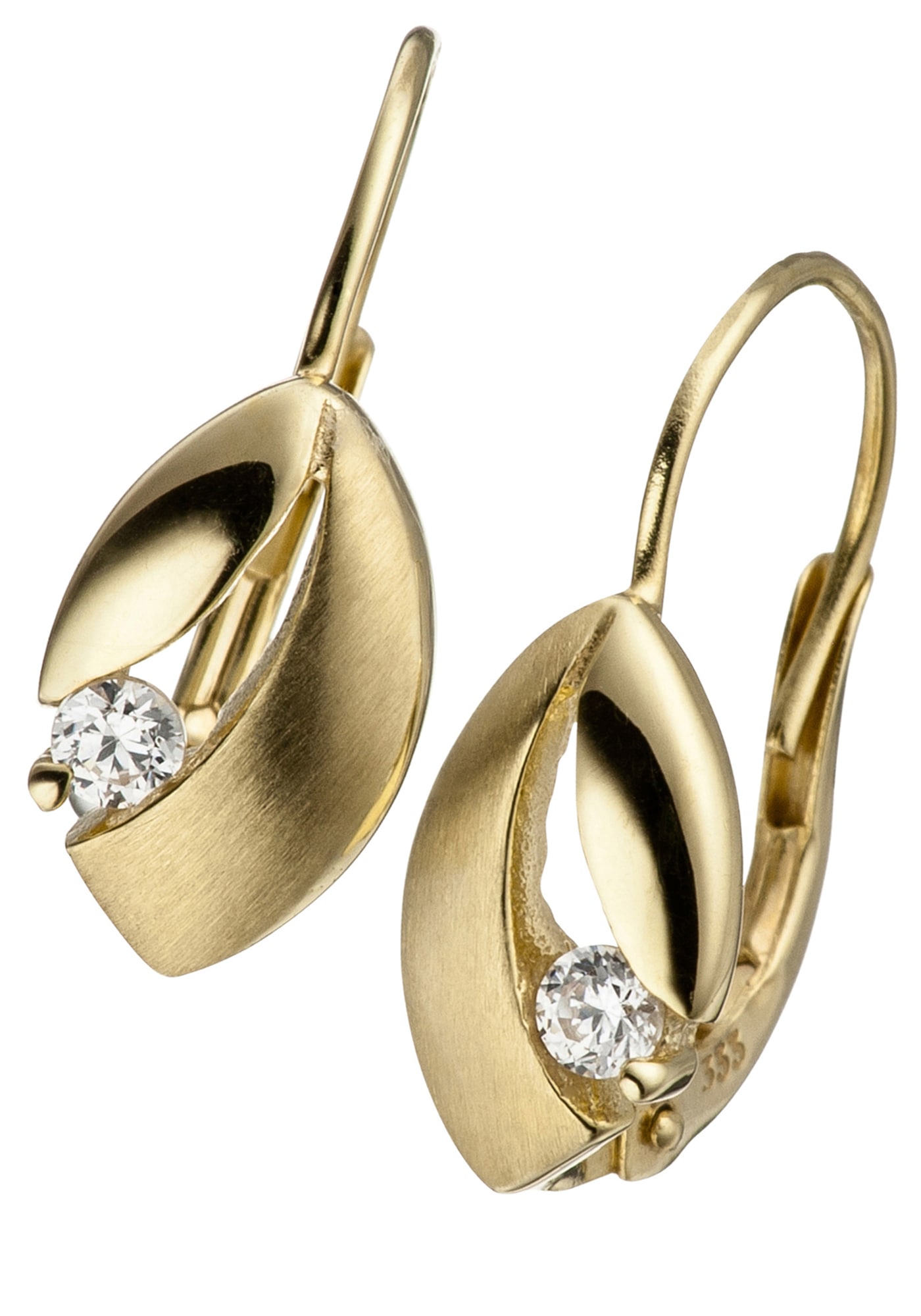 JOBO Paar Ohrhänger »Ohrringe mit Zirkonia«, 333 Gold online kaufen | BAUR