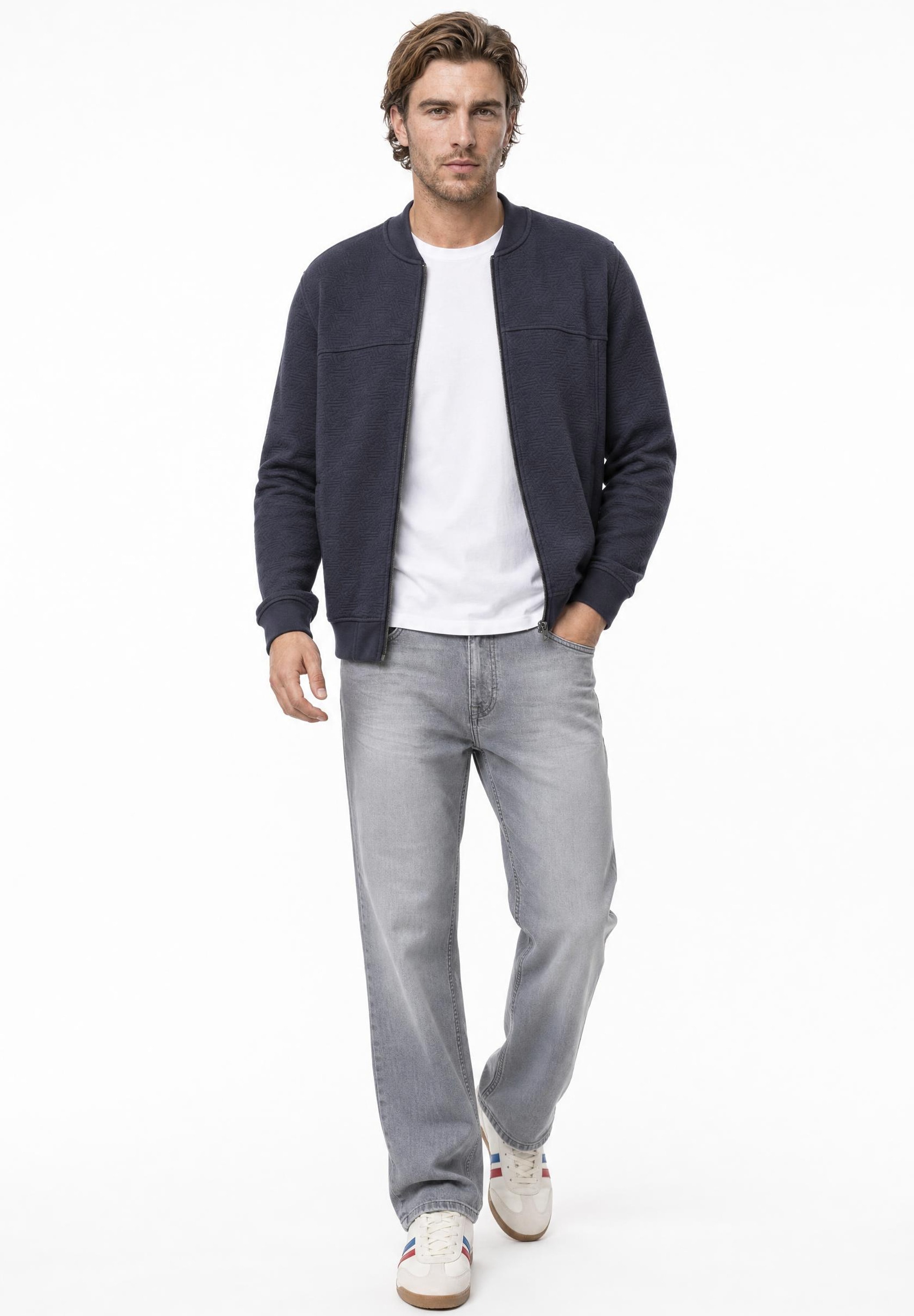 STREET ONE MEN Blouson ohne Kapuze mit Stehkragen