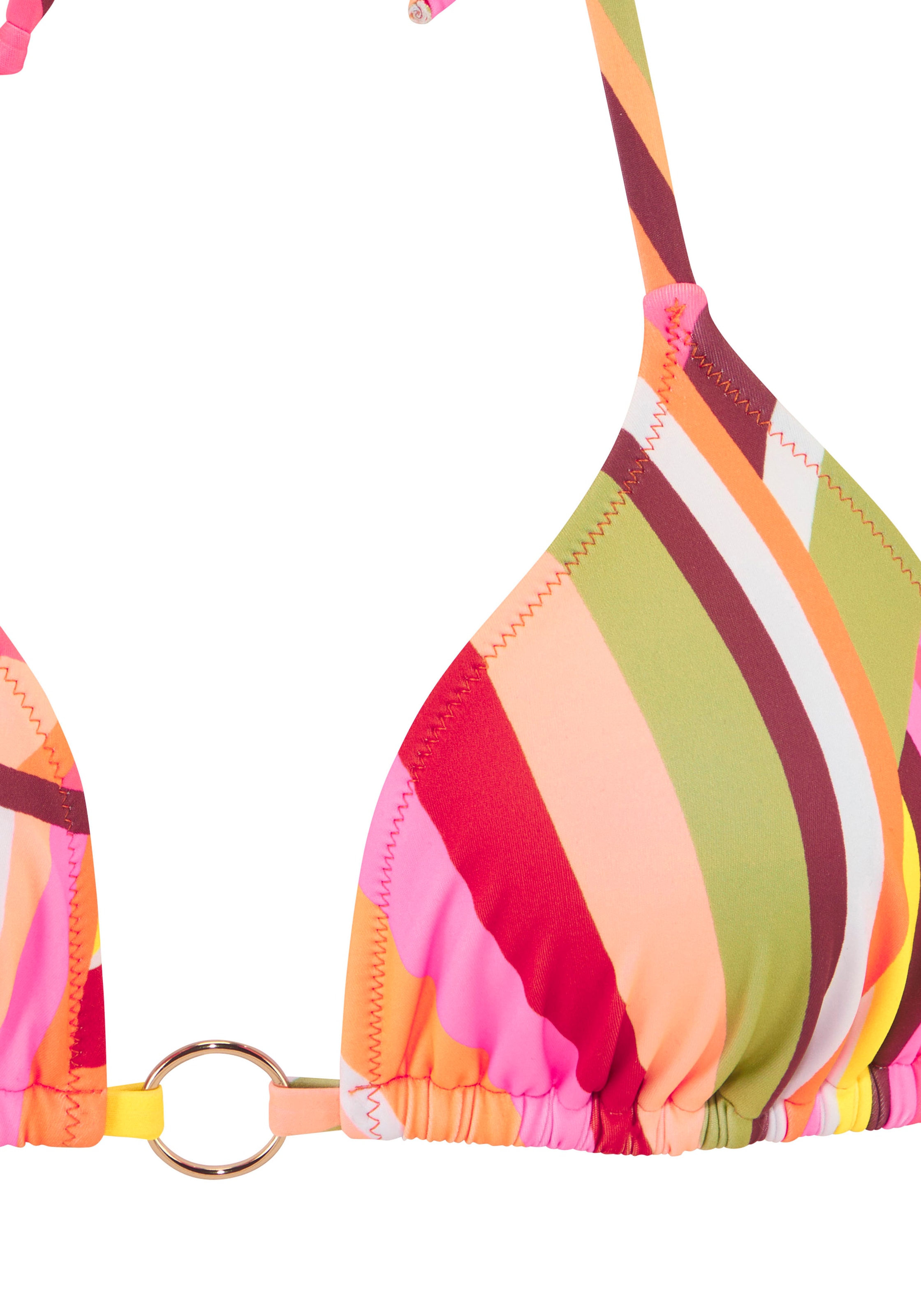 Bruno Banani Triangel-Bikini, mit edlem Zierring