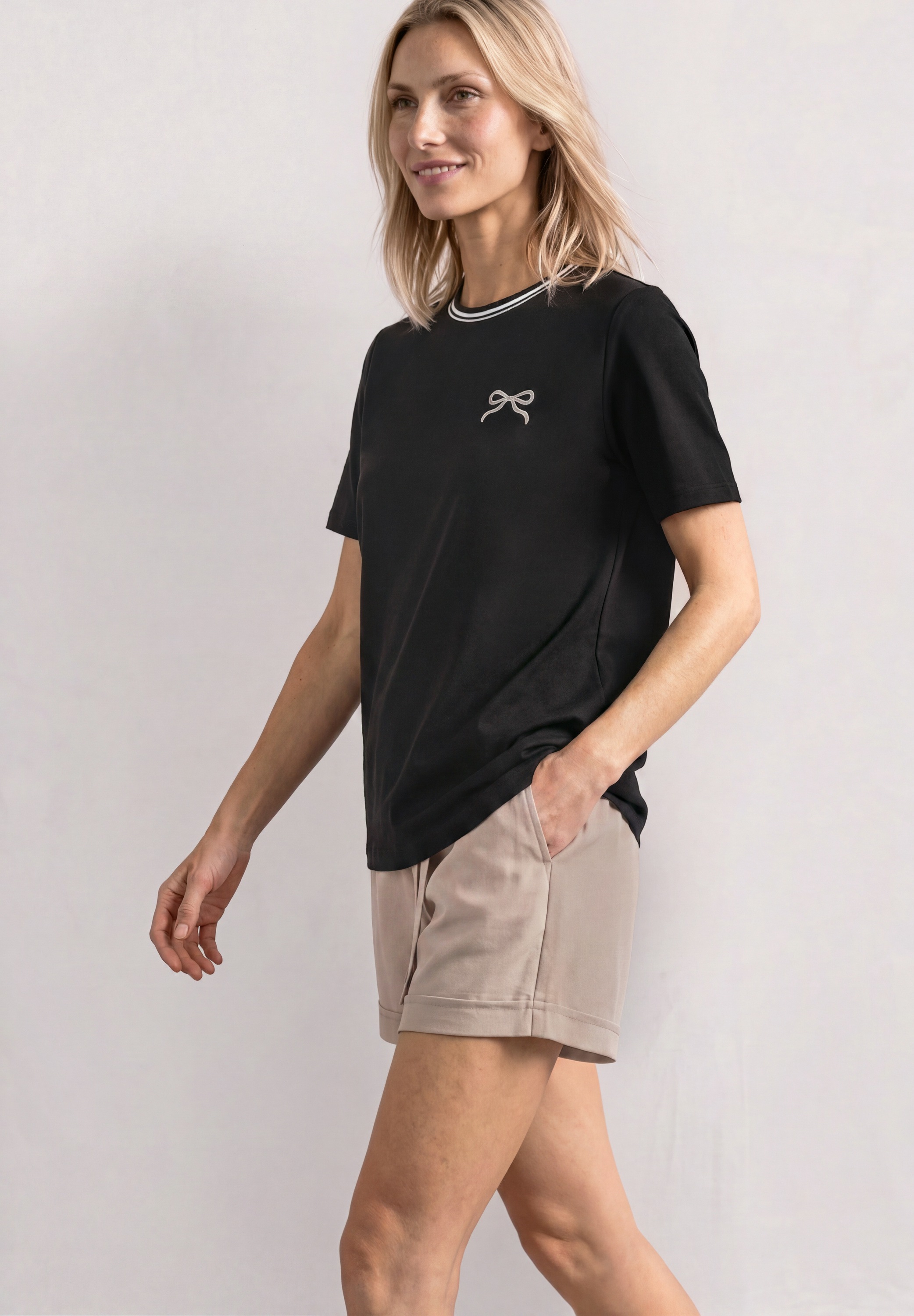 STREET ONE T-Shirt mit Rundhalsausschnitt