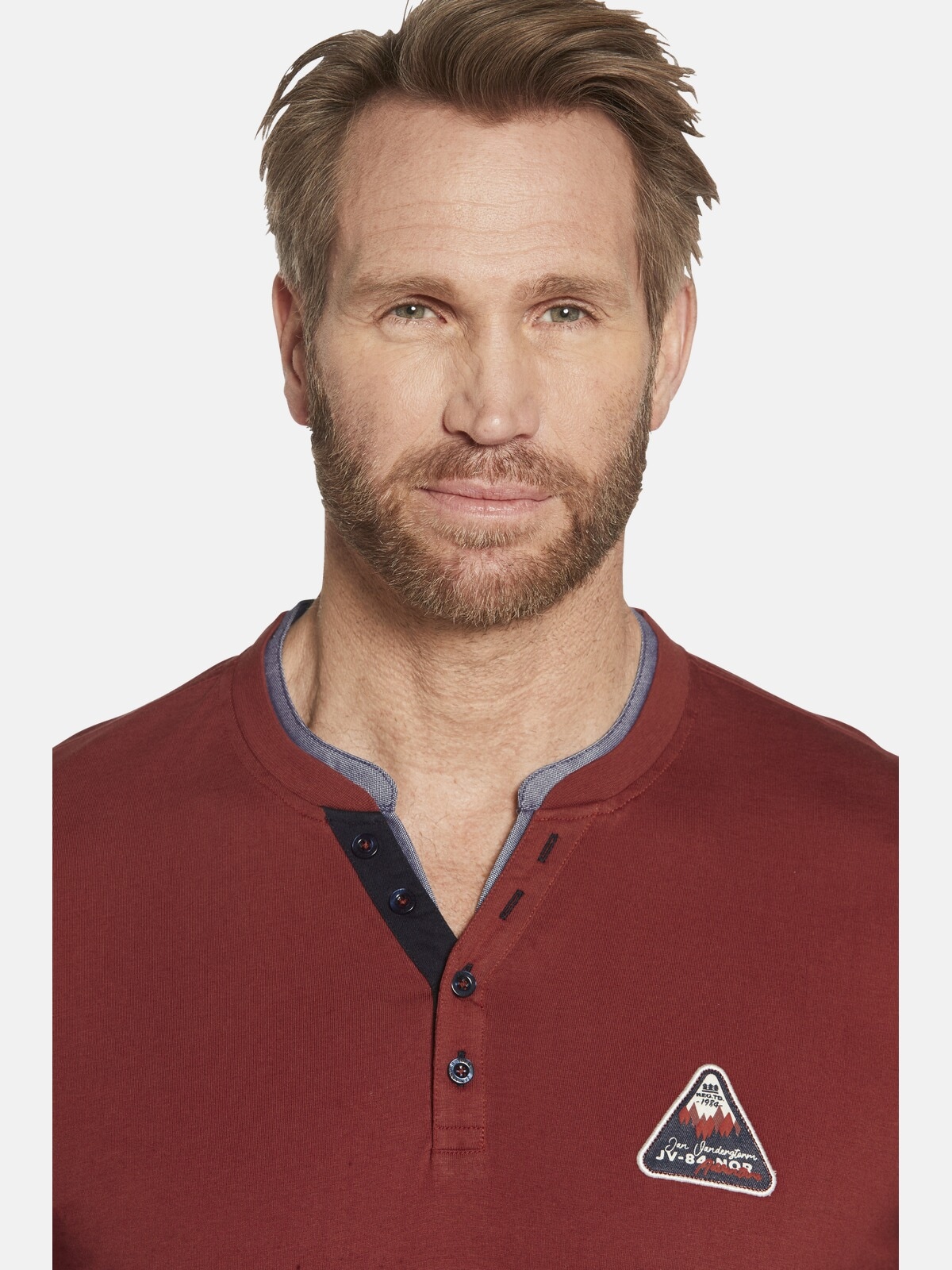 Jan Vanderstorm Langarm-Poloshirt »Langarmshirt NICIAS«