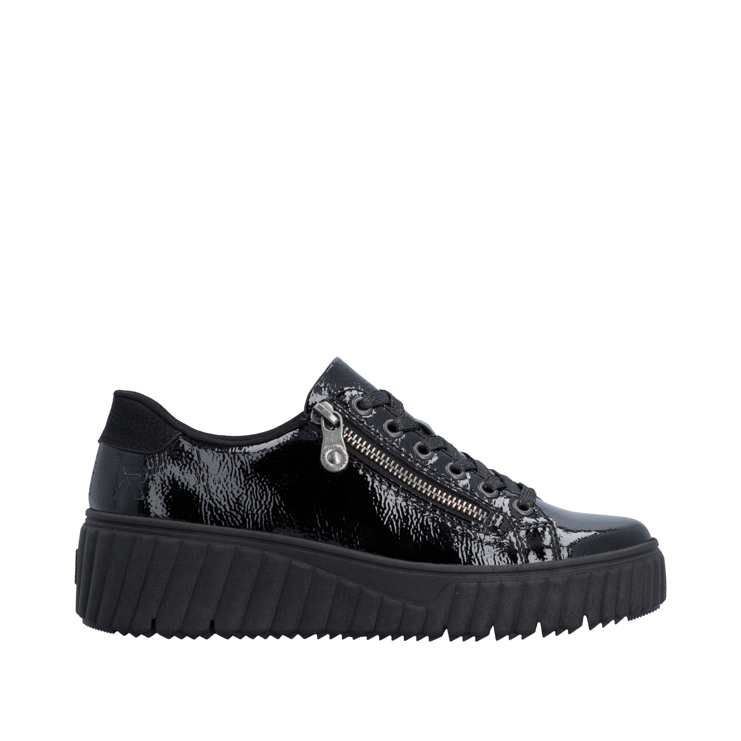 Rieker Plateausneaker  Freizeitschuh, Halbschuh, Schnürschuh mit Plateausohle