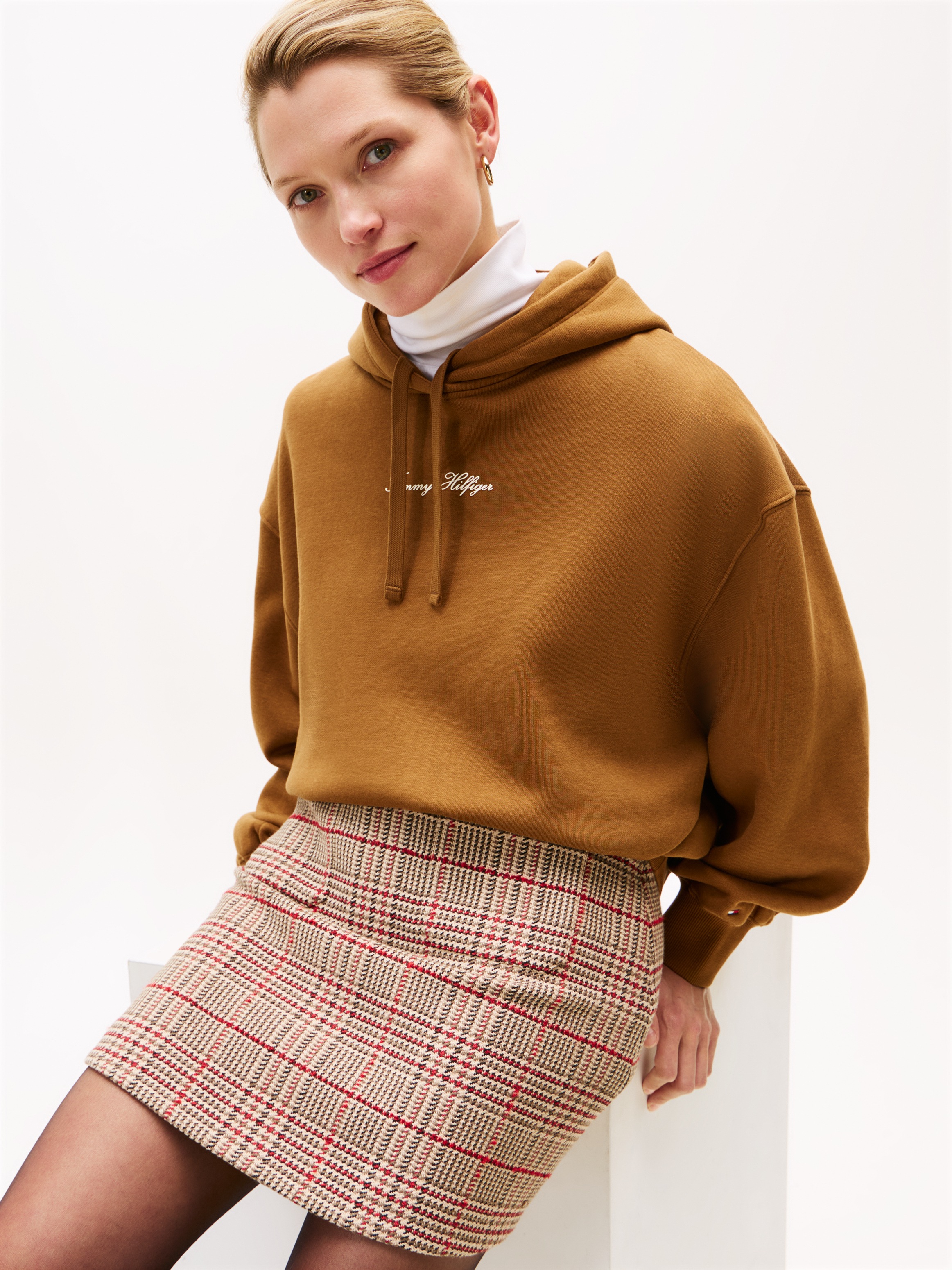 Tommy Hilfiger Kapuzensweatshirt »CLASSIC SCRIPT FLEECE HOODIE«