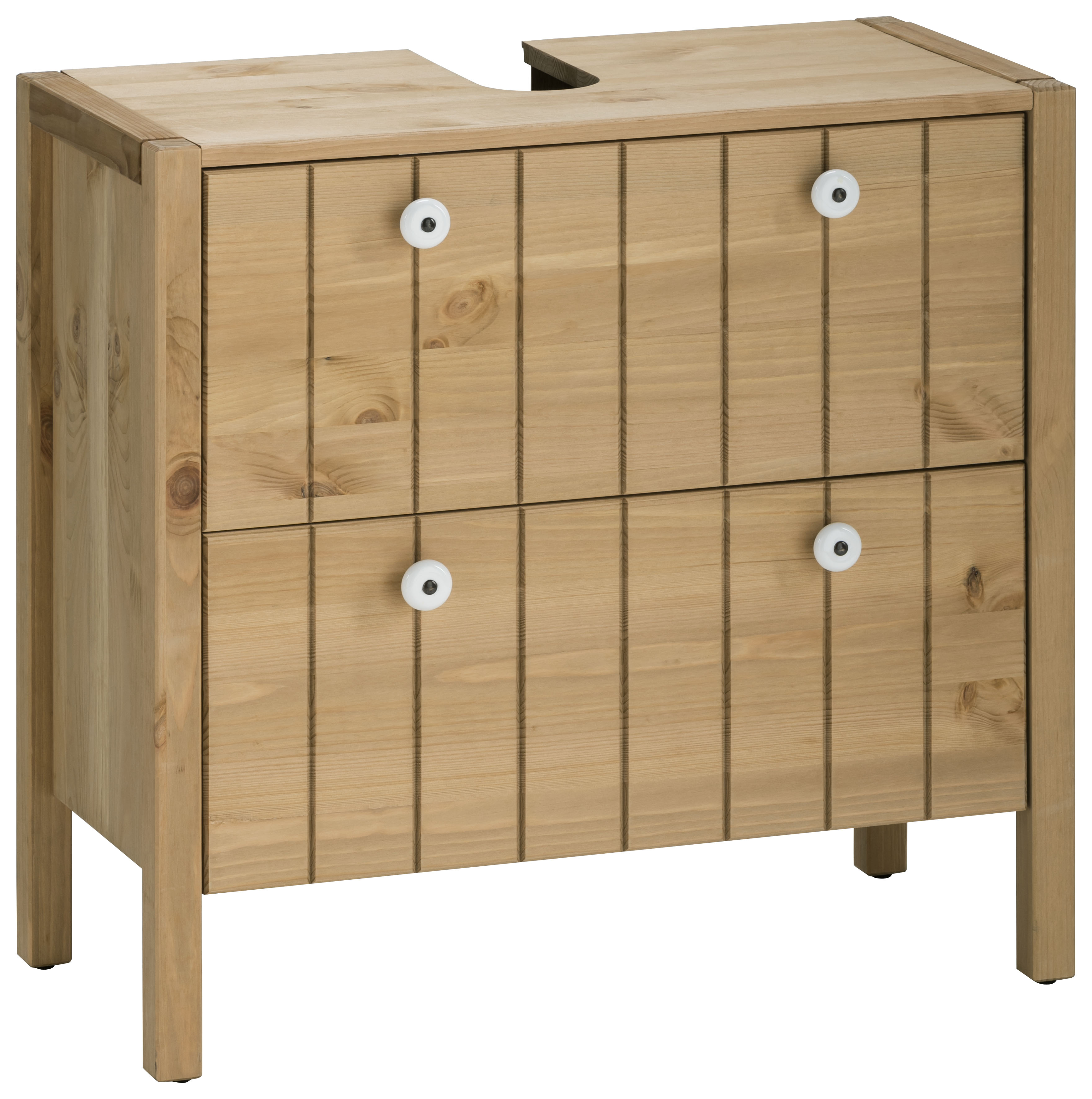 Waschbeckenunterschrank »Tina«, Badmöbel, Schrank, Breite 57 cm, Massivholz