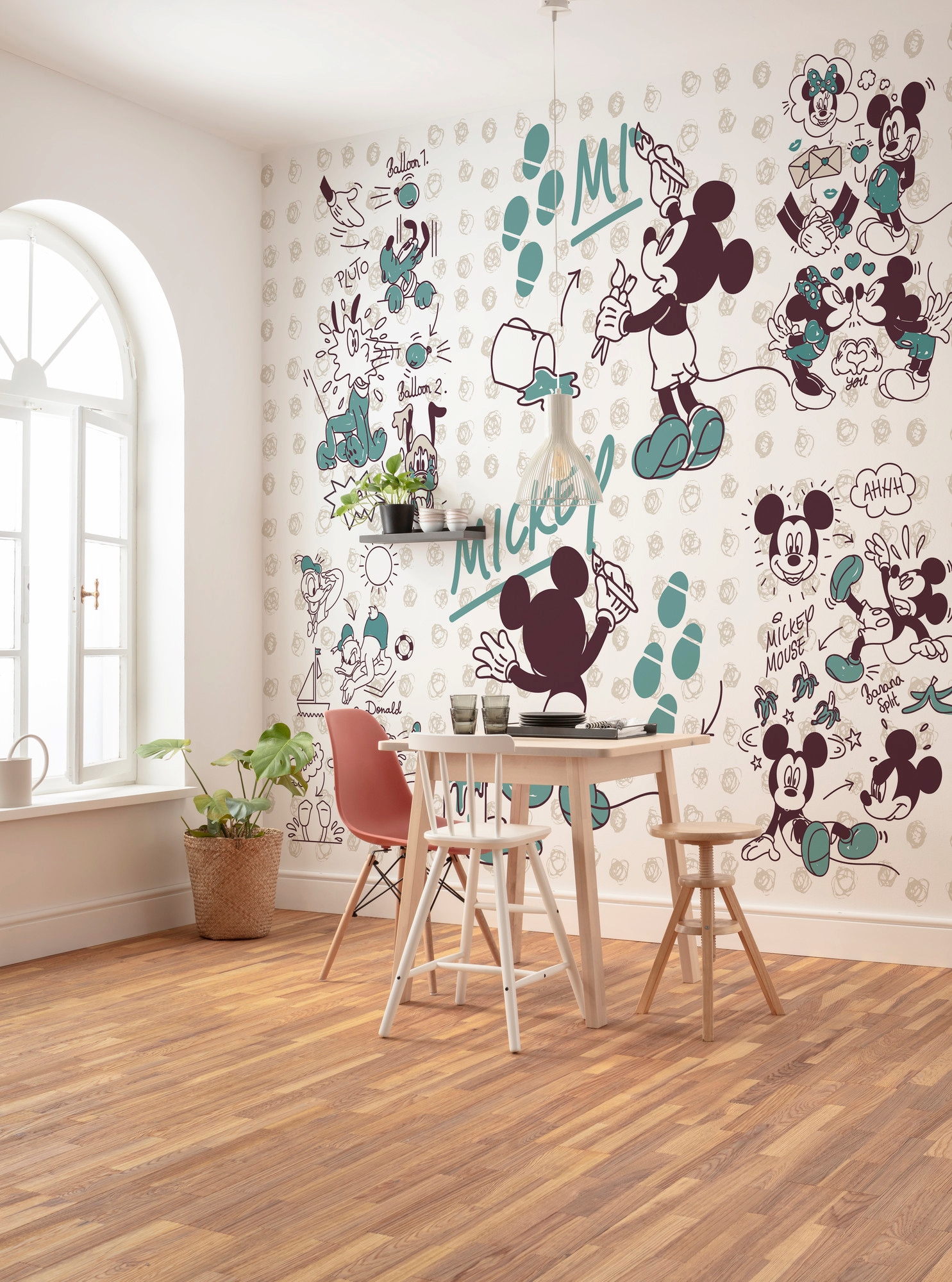 Komar Vliestapete »Digitaldruck Vlies -  Mickey and Friends - Größe 350 x 280 cm« bedruckt glatt Kinderzimmer