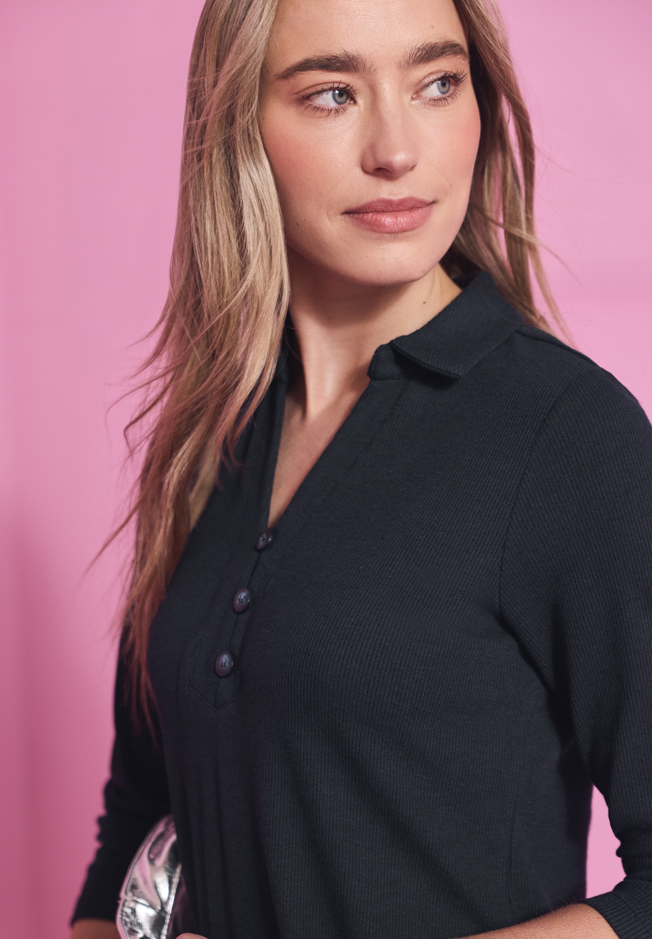 STREET ONE Jerseykleid Ohne Taschen in Unifarbe