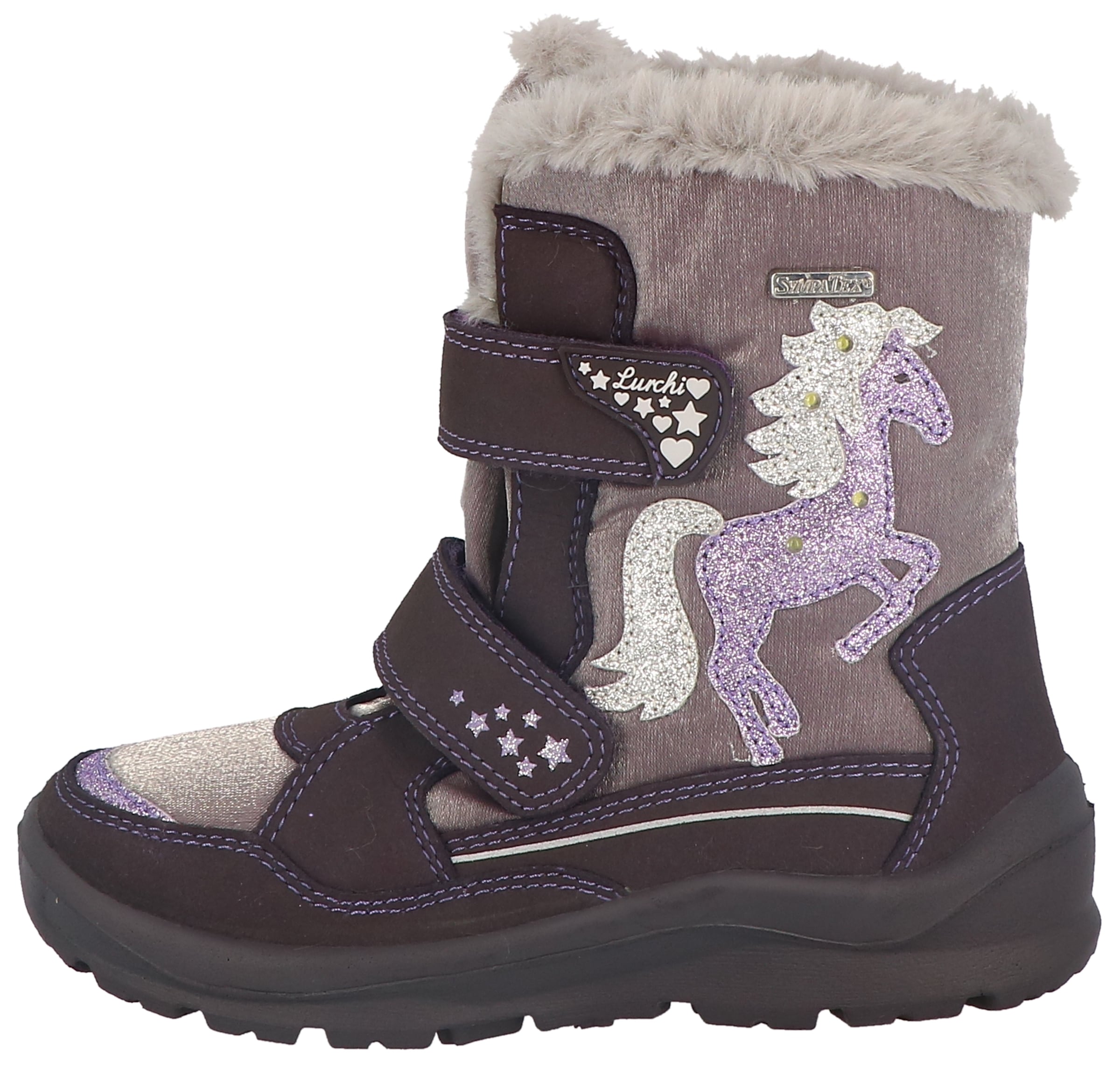 Lurchi Winterstiefel »Kanani-SYMPATEX Blinkschuh«, Winterboots mit Blinkfunktion, Größenschablone zum Download