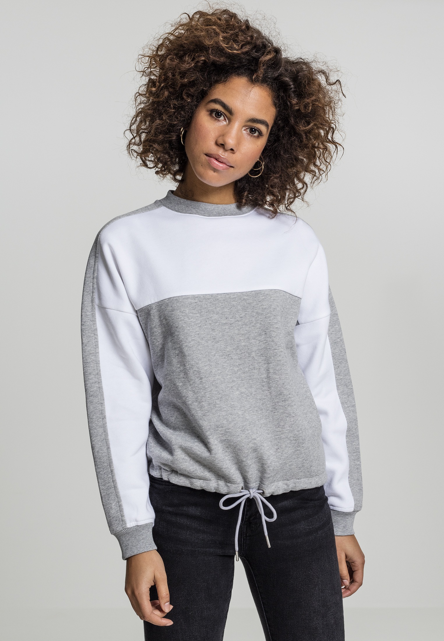 Black Friday URBAN CLASSICS Sweater »Damen Ladies Oversize 2-Tone Stripe  Crew«, (1 tlg.) | BAUR | Sweatshirts