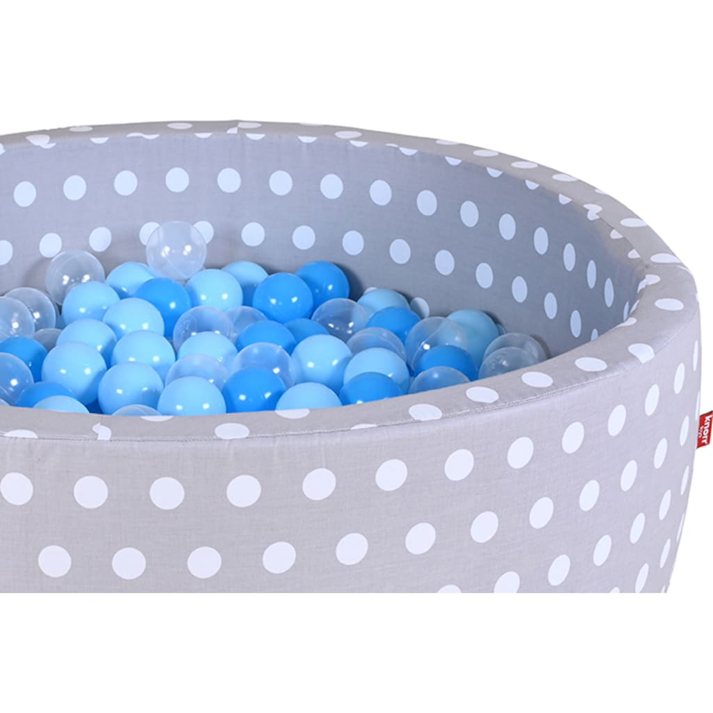 Knorrtoys® Bällebad »Soft, Grey White Dots«