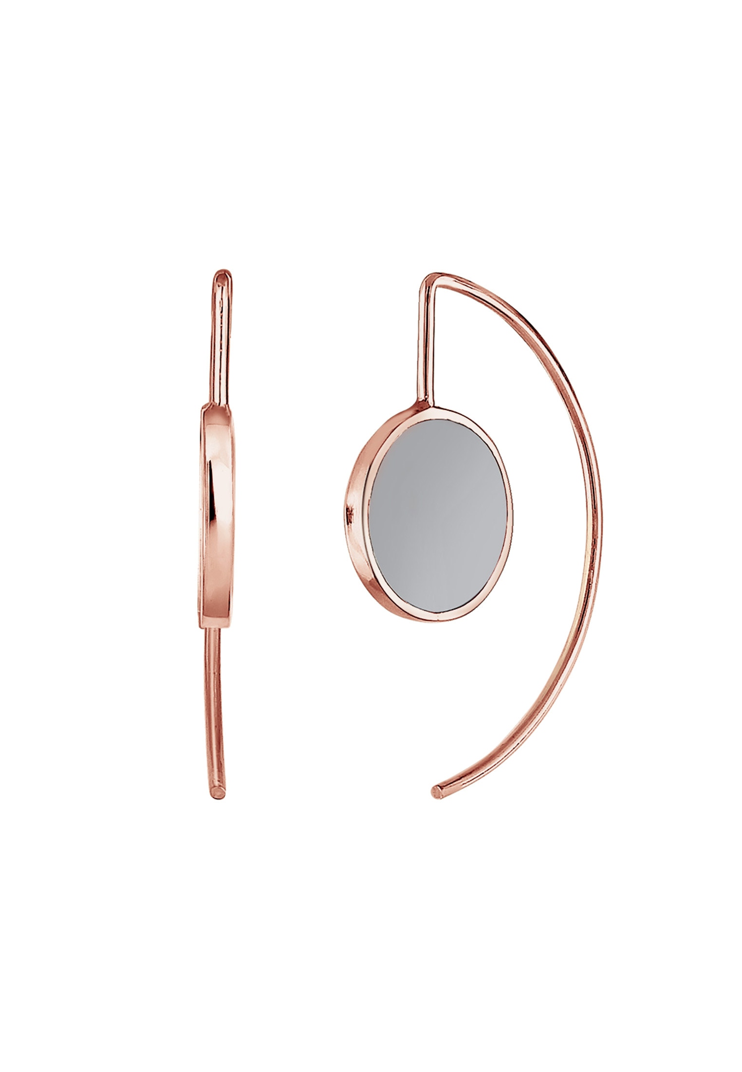 Elli Paar Ohrhänger »Ohrhänger lang 925 Sterling Silber Rosegold«