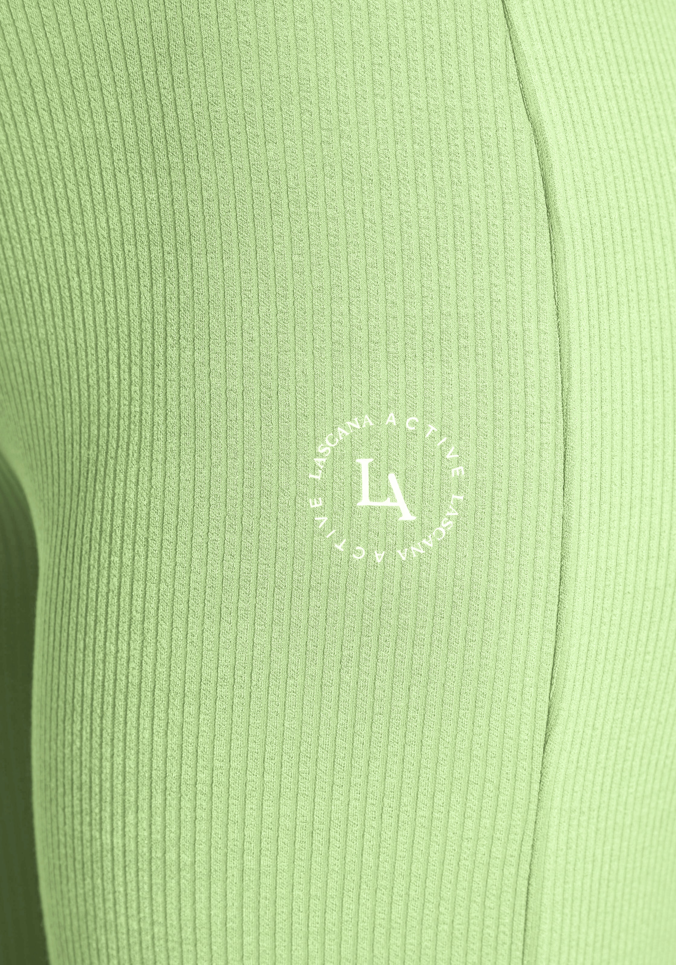 LASCANA ACTIVE Sporthose  aus elastischer Rippstruktur