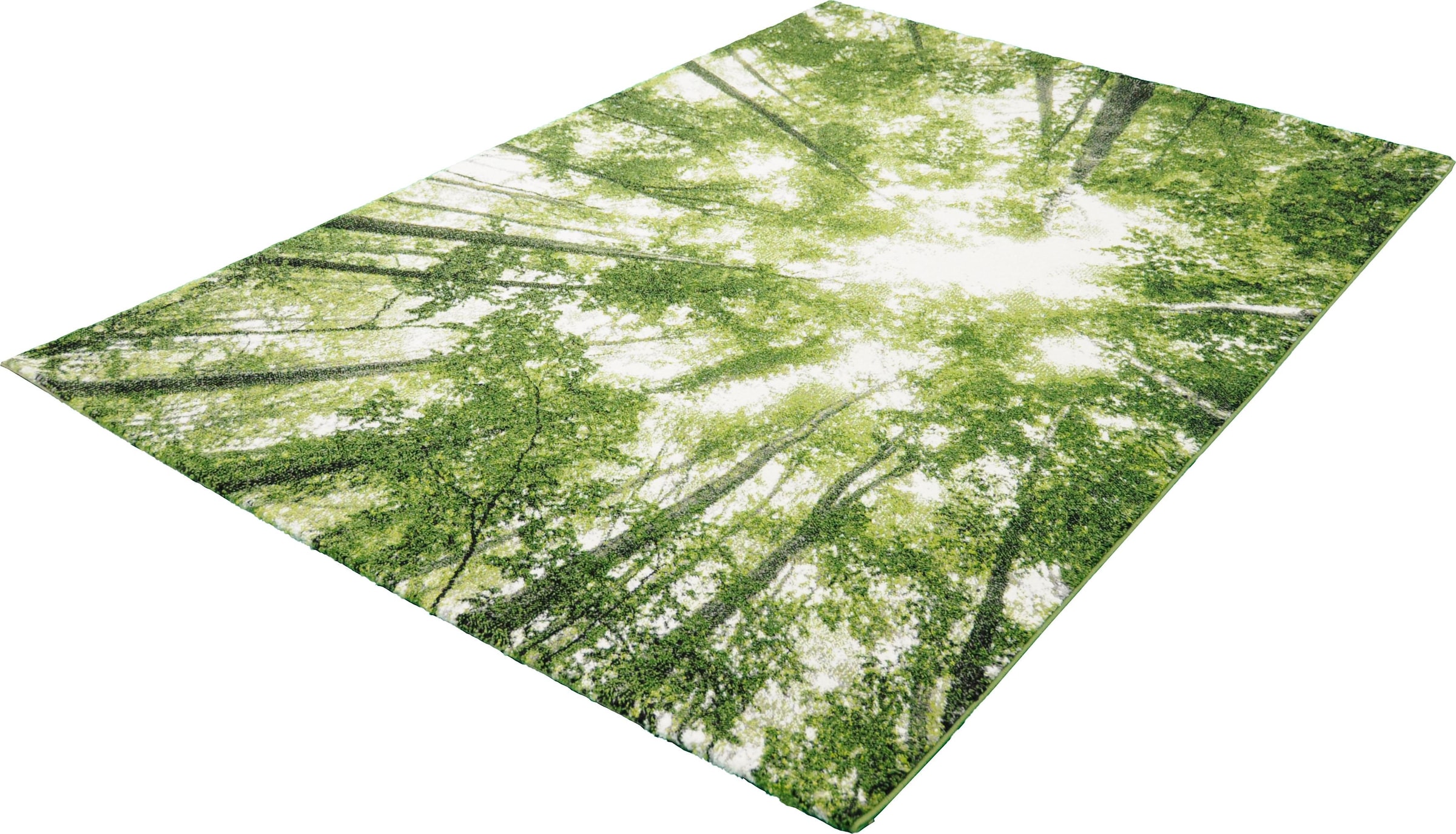 merinos Teppich »BELIS BÄUME«, rechteckig, 13 mm Höhe, Kurzflorteppich, Natur Wald Motiv, für alle Räume