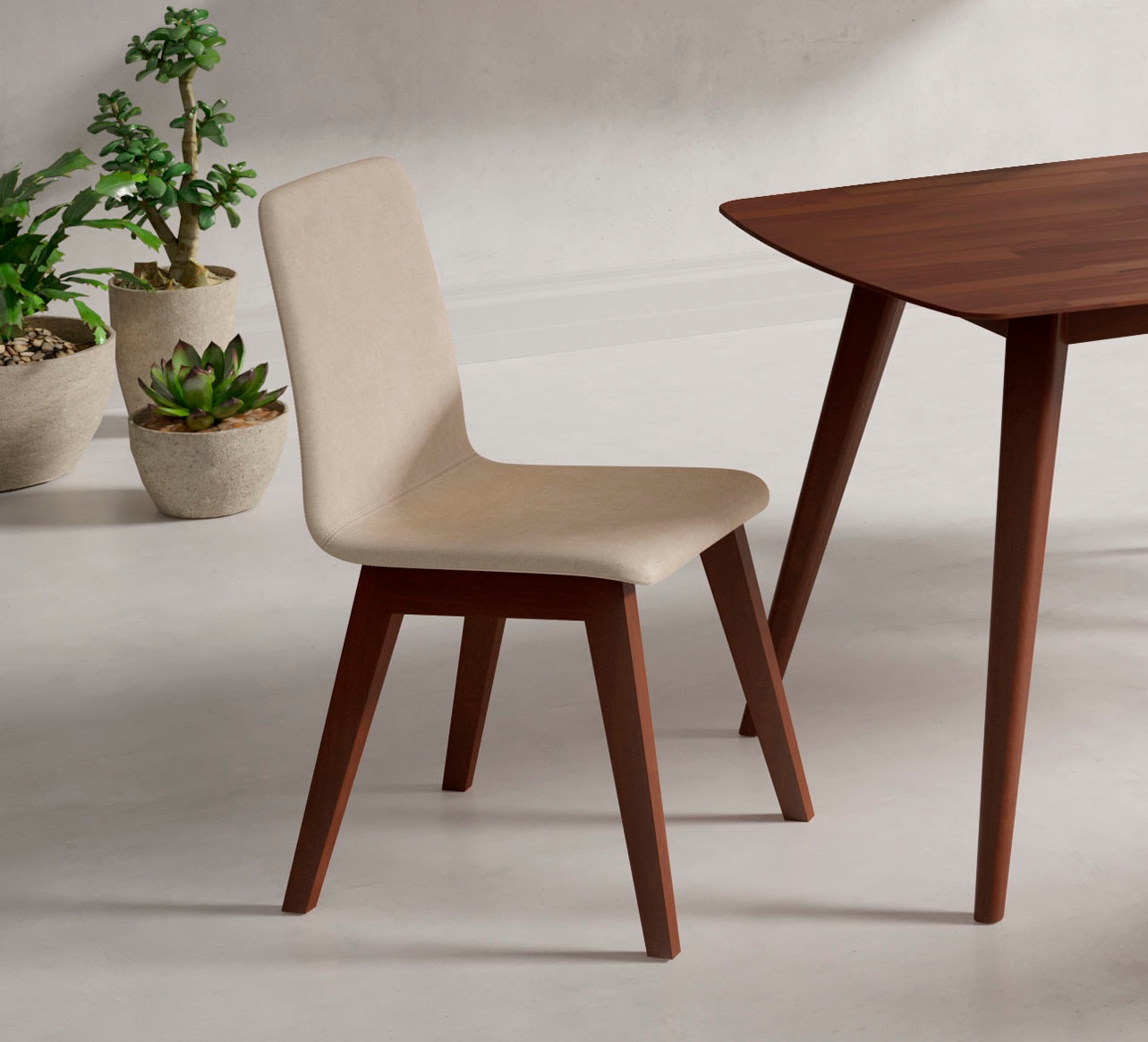Home affaire "Sandy" (Set) 2 Stk.mit verschiedenen Stuhlbeinfarben und Farbvarianten, Sitzhöhe 47 cm