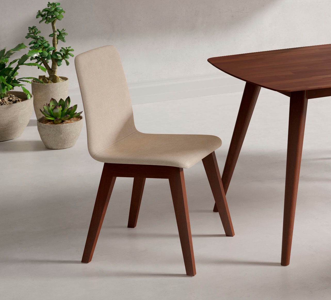 INOSIGN Stuhl "Sandy" (Set) 2 Stk. Microfaser mit verschiedenen Stuhlbeinfa günstig online kaufen