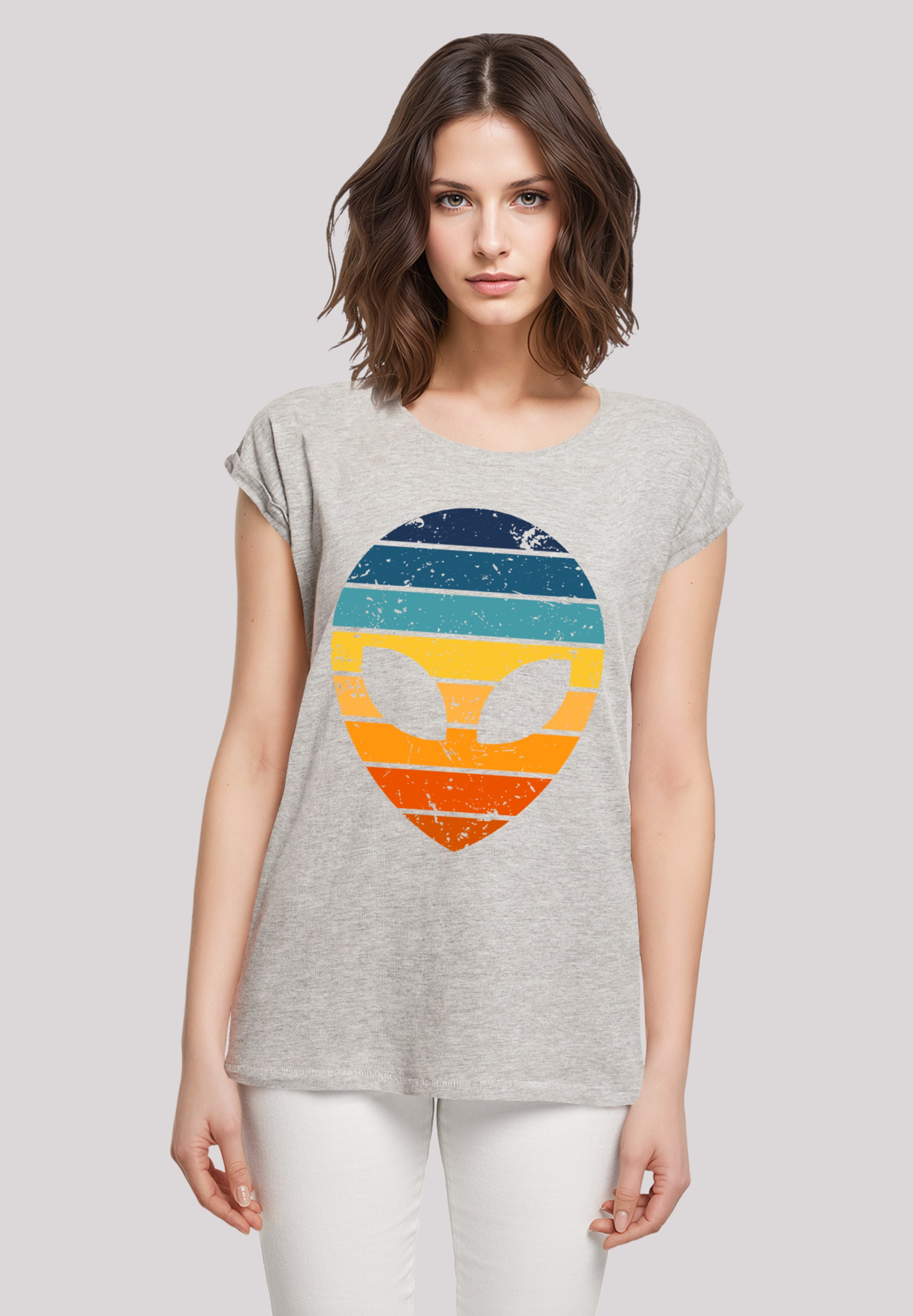 F4NT4STIC T-Shirt "Alien Sonnenuntergang Retro", Premium Qualität günstig online kaufen