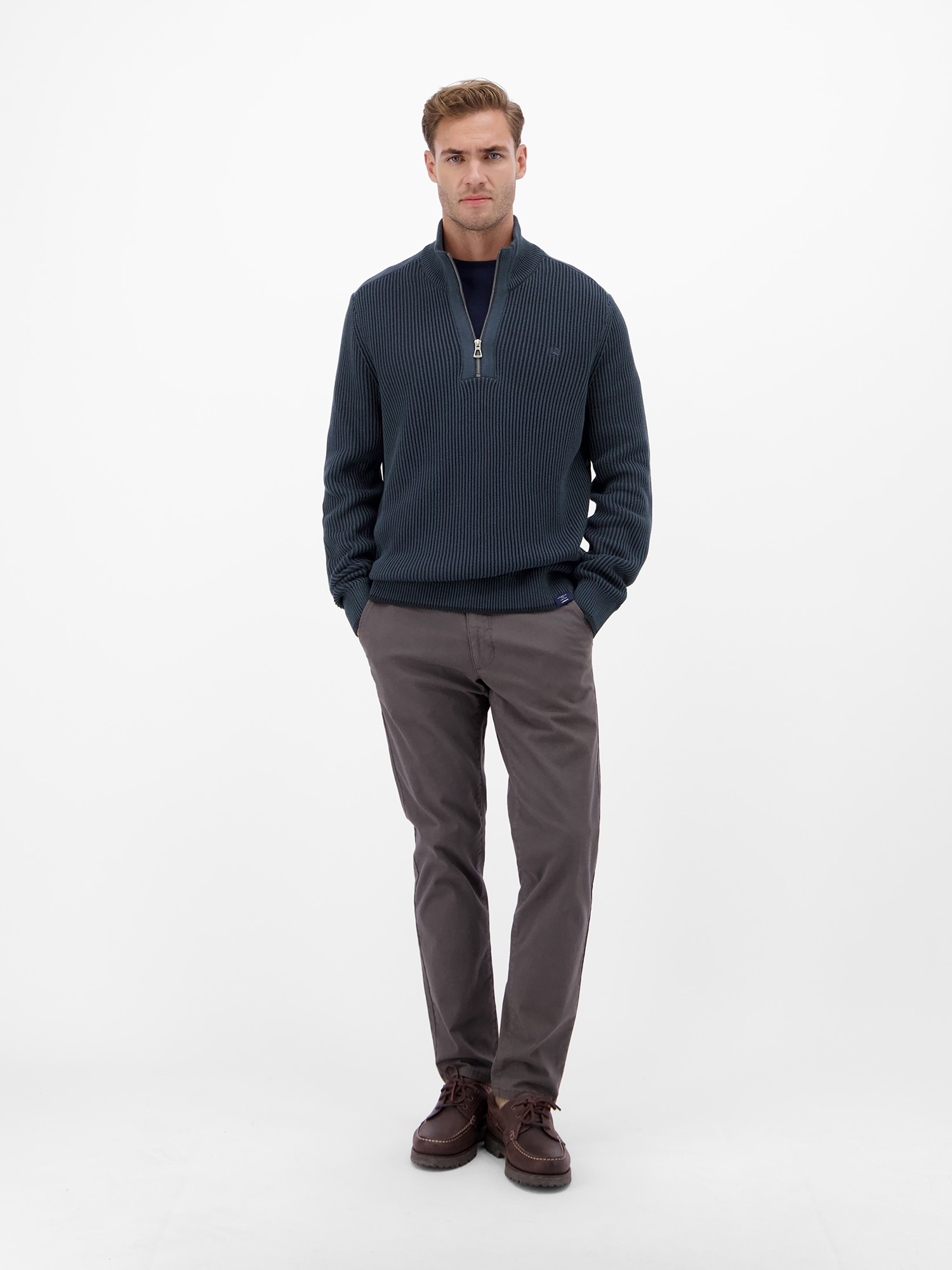 LERROS Strickpullover »LERROS Herren Troyer - casual, modisch und bequem«