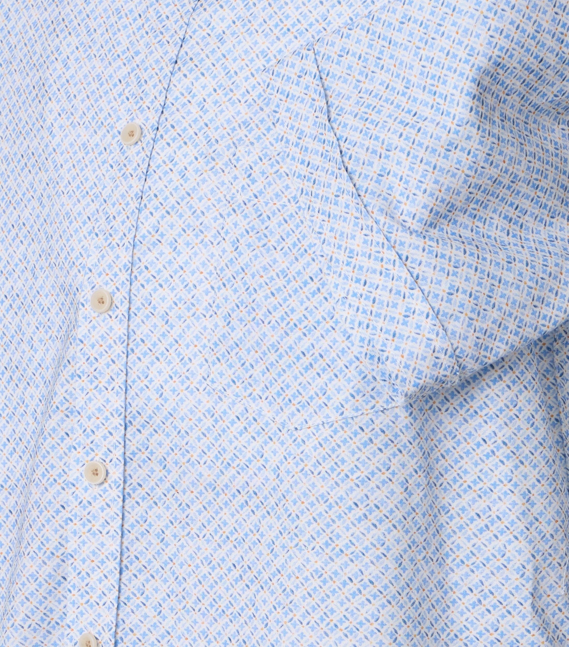 CASAMODA Kurzarmhemd »CASAMODA Leinenhemd Kurzarm Print«