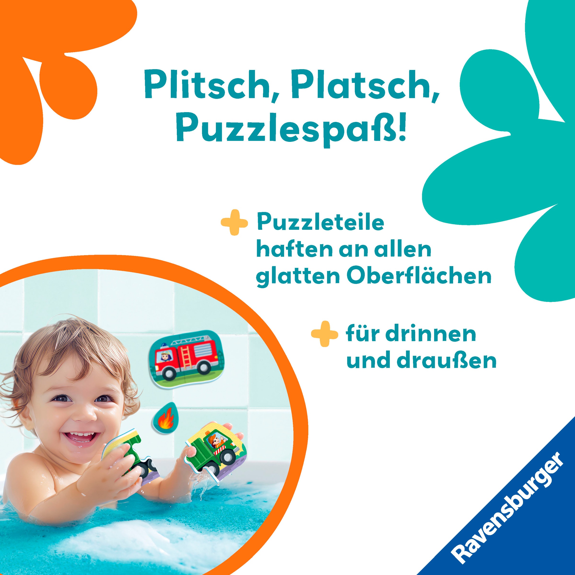 Ravensburger Badespielzeug »Play+ Mein erstes Bade-Puzzle: Fahrzeuge«