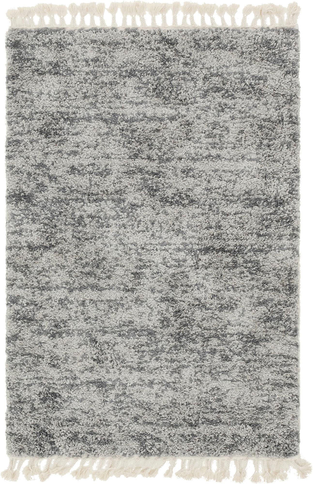 Myflair Möbel & Accessoires Hochflor-Teppich »Top Shag, LAGERRÄUMUNG!«, rechteckig, 32 mm Höhe, gewebt, melierte Optik, weich & kuschelig, mit Fransen