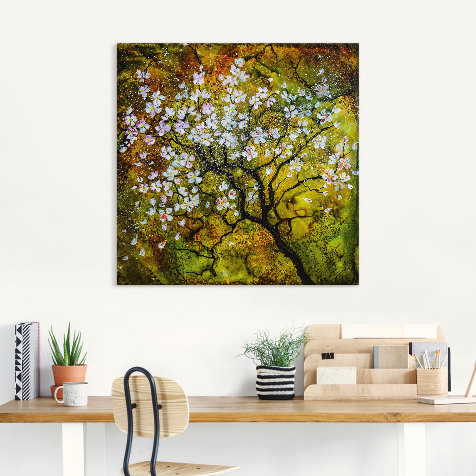 Artland Wandbild "Kirschblüte", Baumbilder, (1 St.), als Alubild, Outdoorbi günstig online kaufen