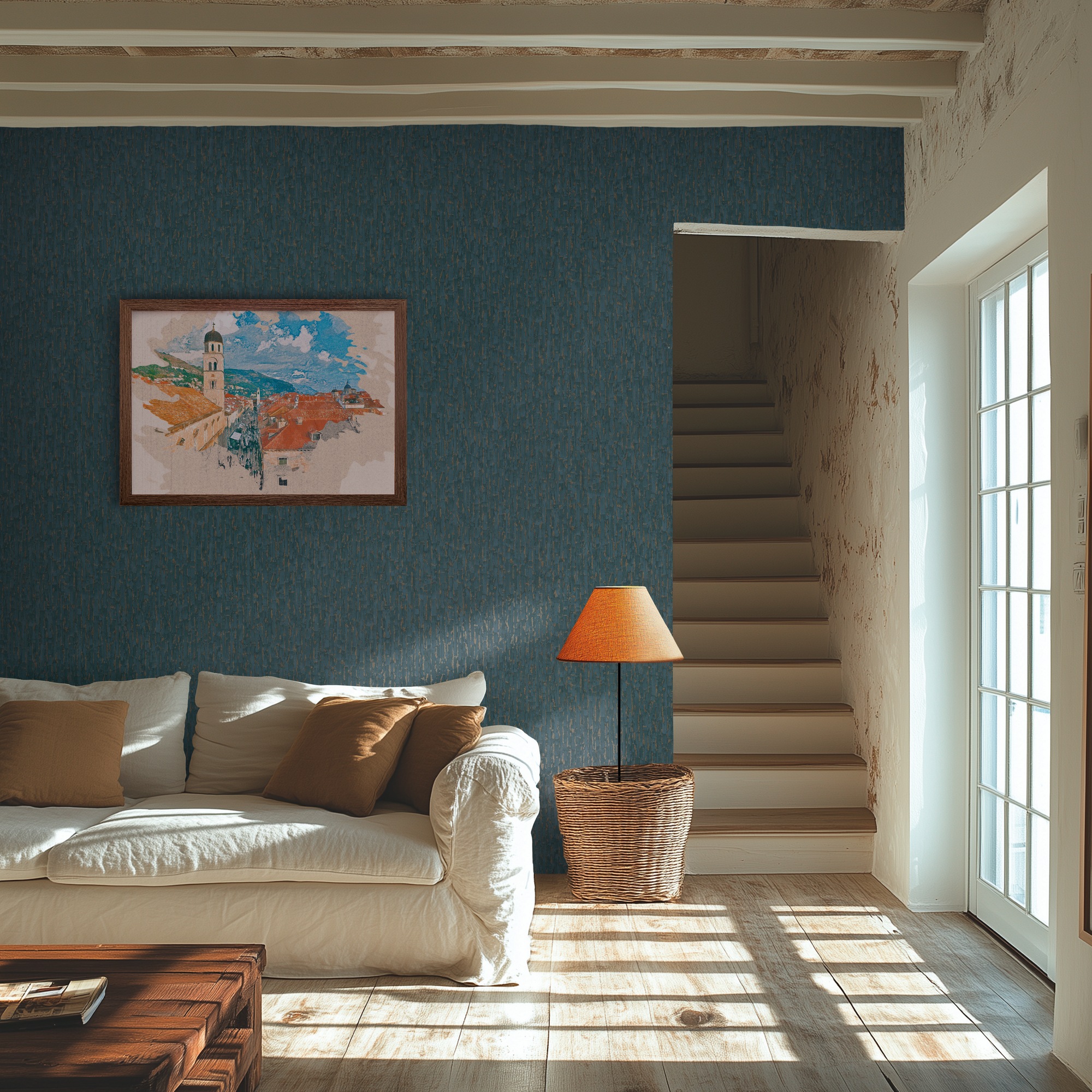 living walls Vliestapete »Strukturtapete 3D-Effekt Farbvarianten modern« glänzend strukturiert