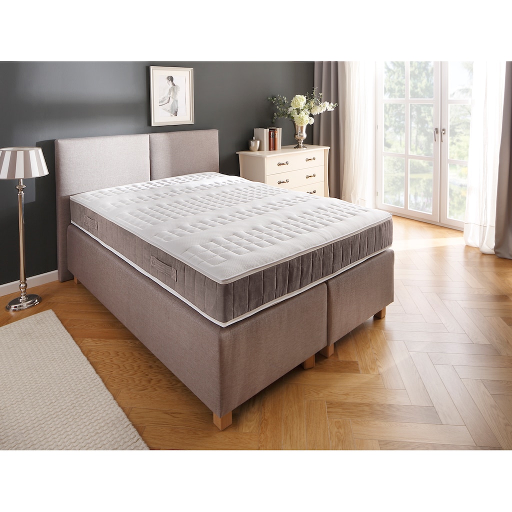 DELAVITA Boxspringmatratze »Luther Braun«, 24 cm hoch, Raumgewicht: 50 kg/m³, (1 St.)