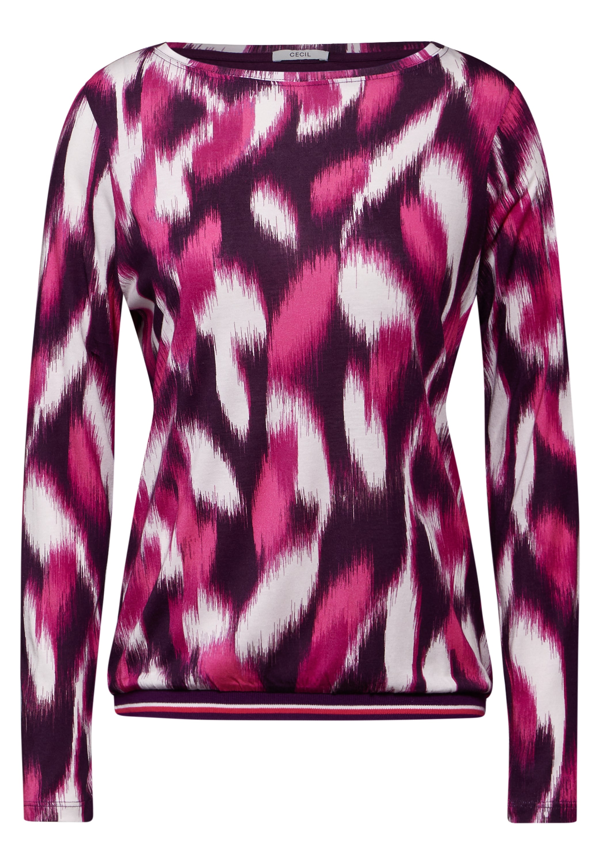 Cecil Langarmshirt, mit U-Boot-Ausschnitt