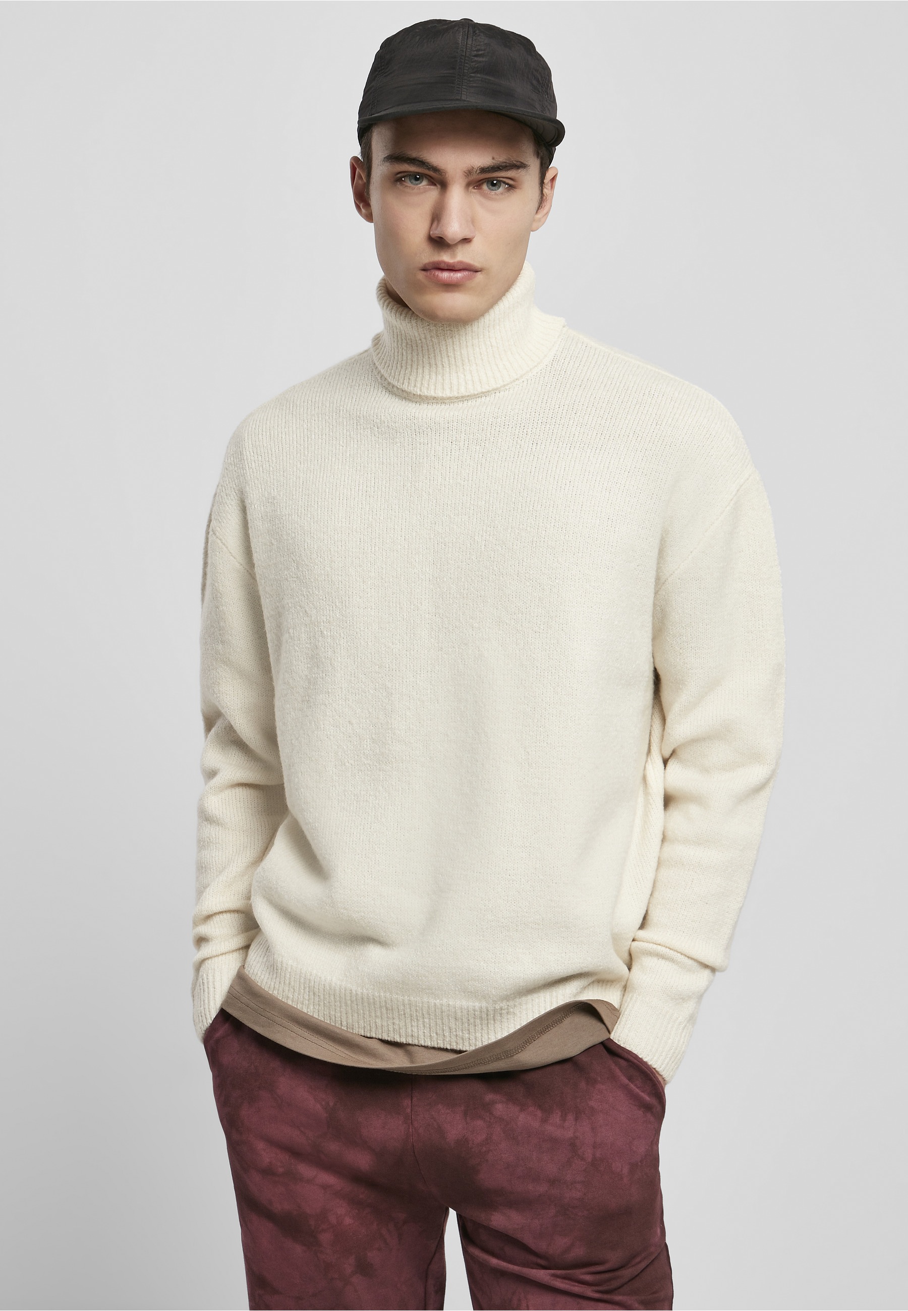 URBAN CLASSICS Sweatshirt »Urban Classics Herren Oversized Roll Neck Sweater«, 1 Stk.
