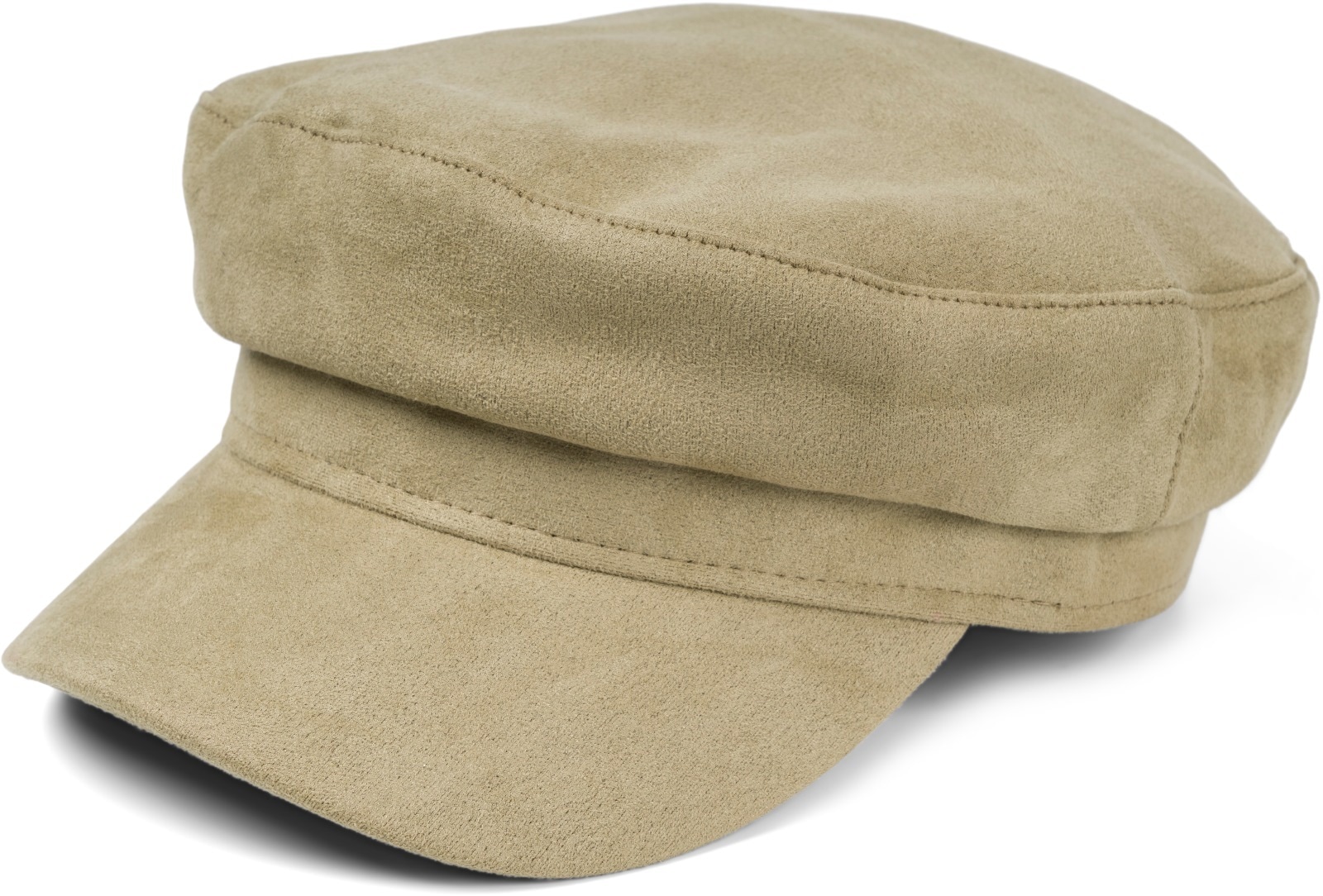 styleBREAKER Ballonmütze »Ballonmütze Einfarbig Veloursleder Optik« 1 Stk.