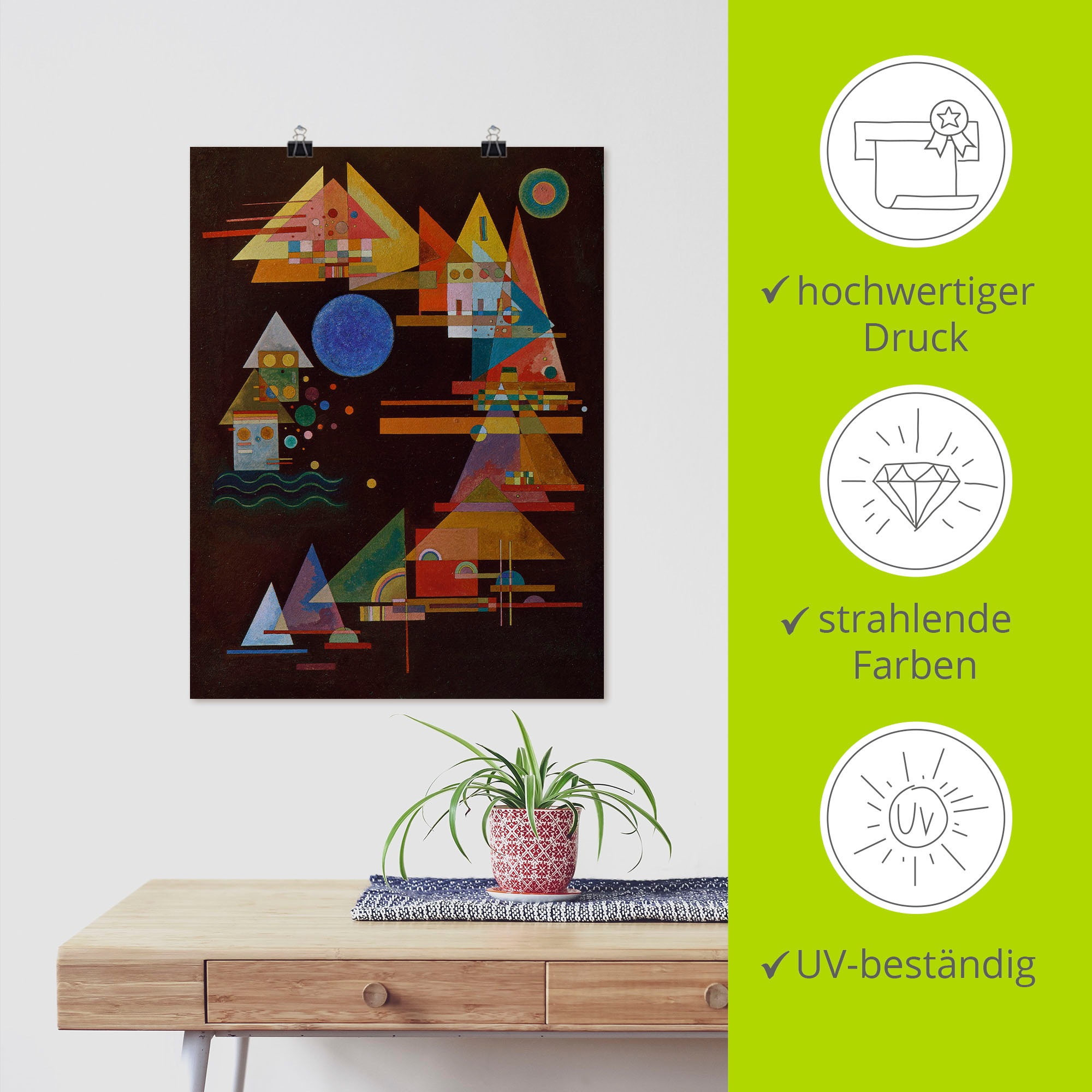 Artland Kunstdruck »Spitzen im Bogen. 1927«, Muster, (1 St.), als Leinwandbild, Wandaufkleber oder Poster in versch. Größen