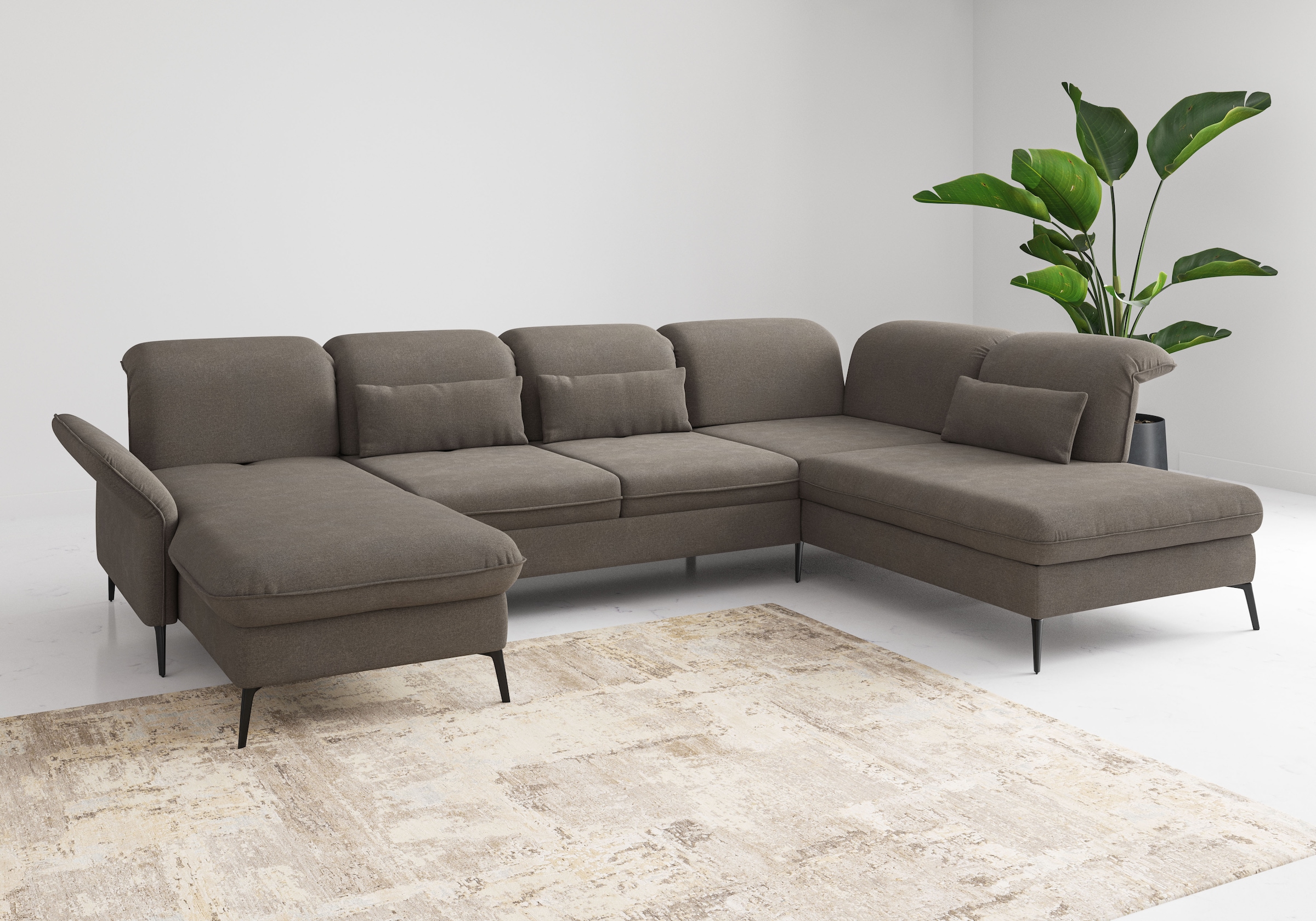 sit&more Wohnlandschaft "Emely, inkl. Sitztiefenverstellung" wahlweise mit günstig online kaufen