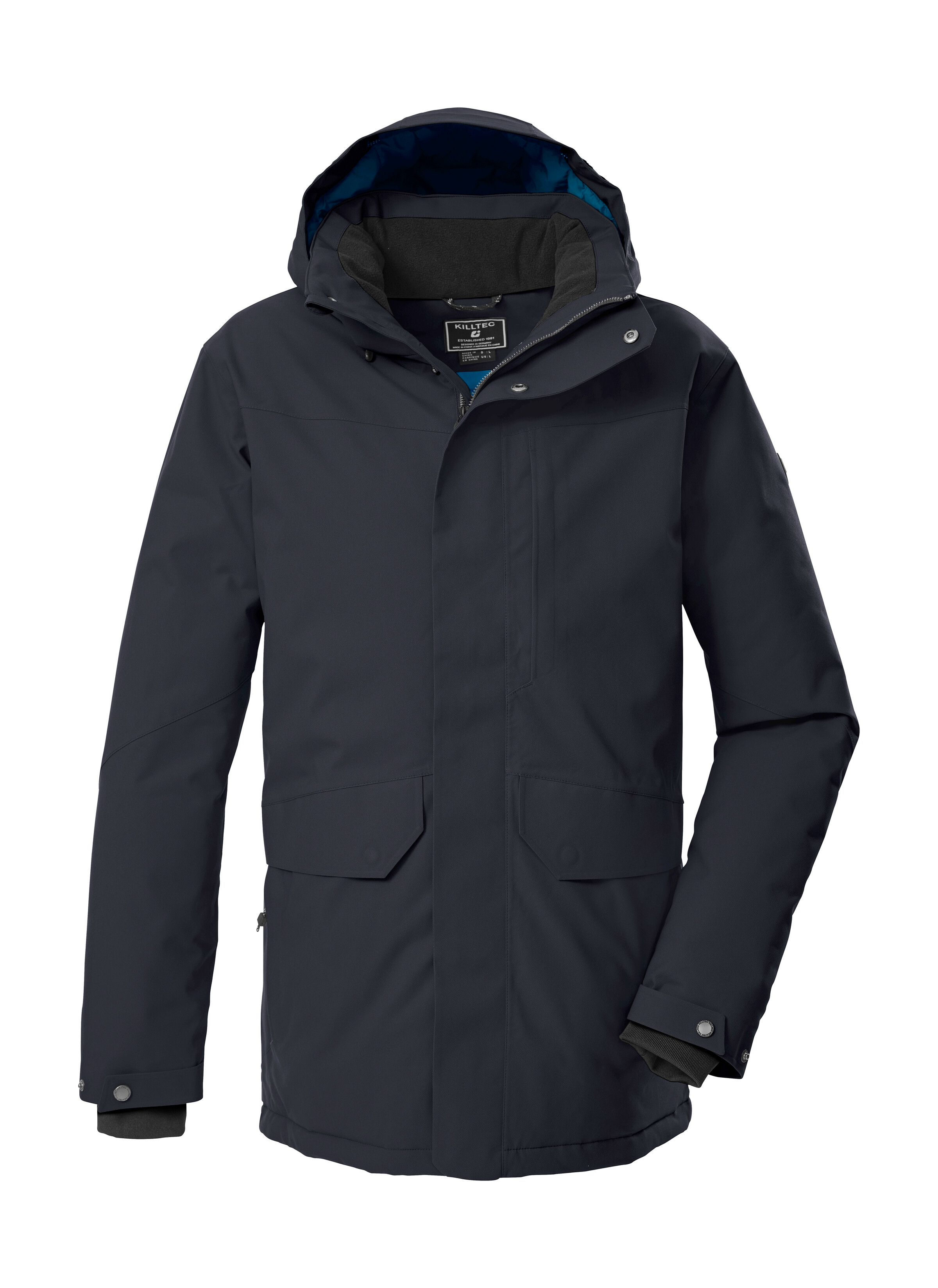 Killtec Parka "KOW 85 MN PRK" Wasserdicht, atmungsaktiv, abnehmbare Kapuze