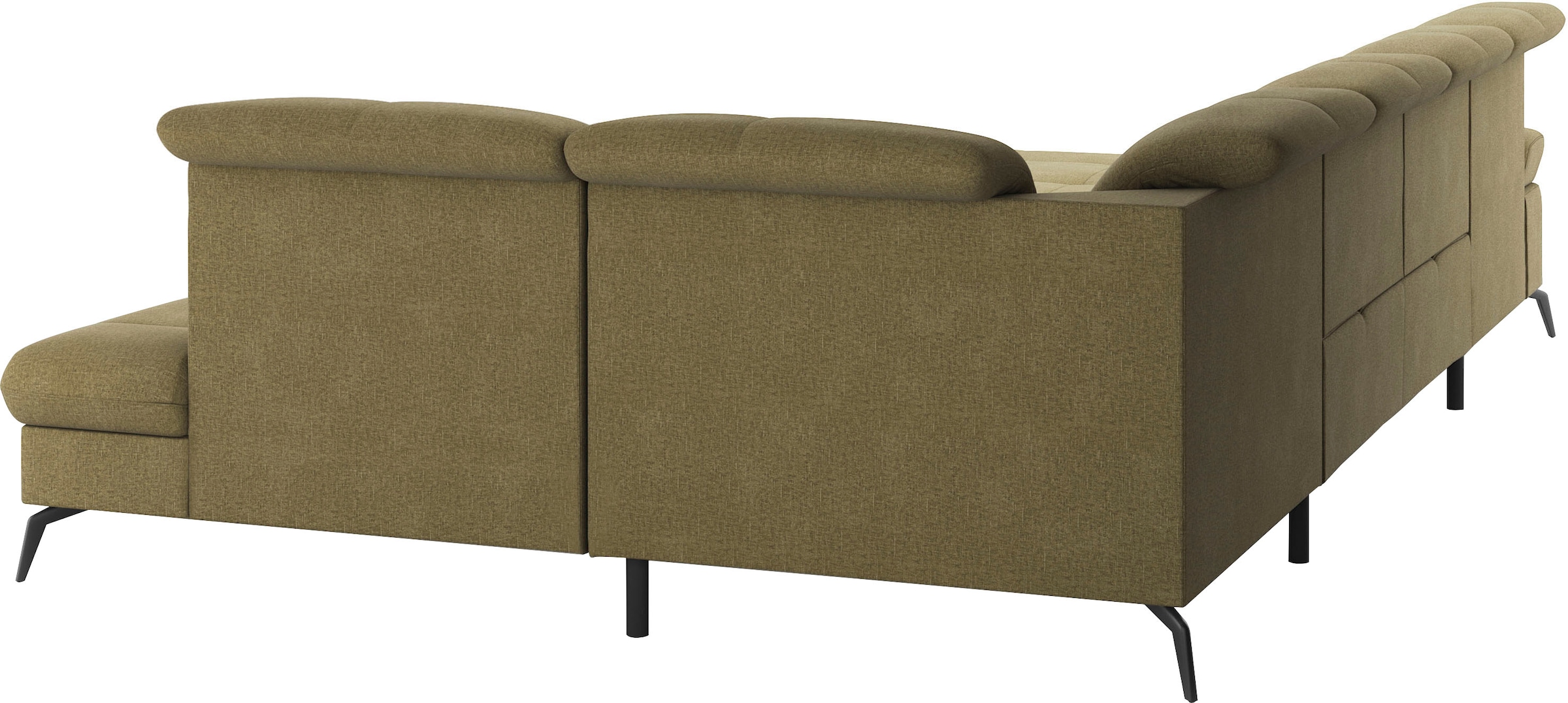 sit&more Wohnlandschaft »Amica, U-Form, inkl. Sitztiefenverstellung und Armteilverstellung«, wahlweise mit Kopfteilverstellung, Bettfunktion und Bettkasten