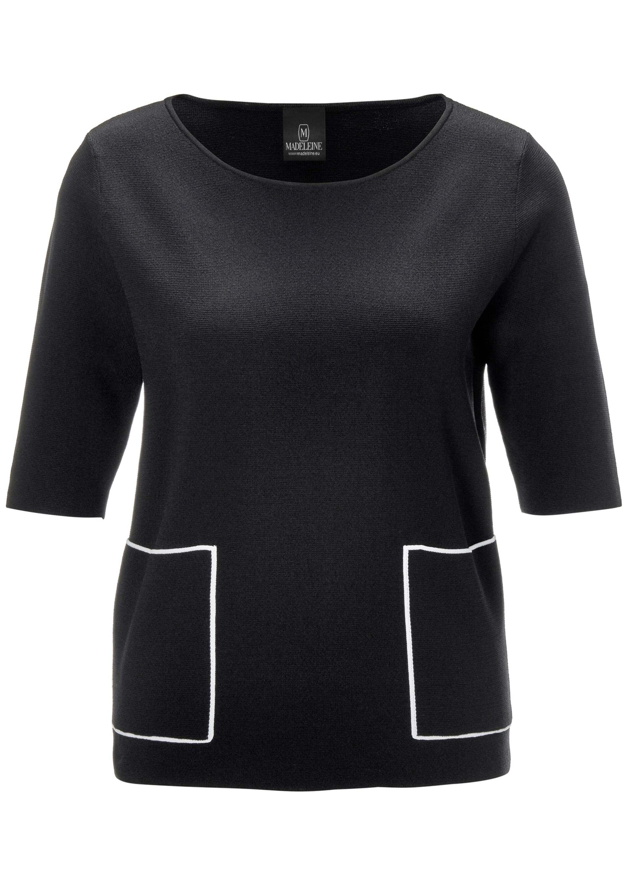 MADELEINE Longpullover "Strickpullover Eleganter Viskosepullover mit Rundha günstig online kaufen