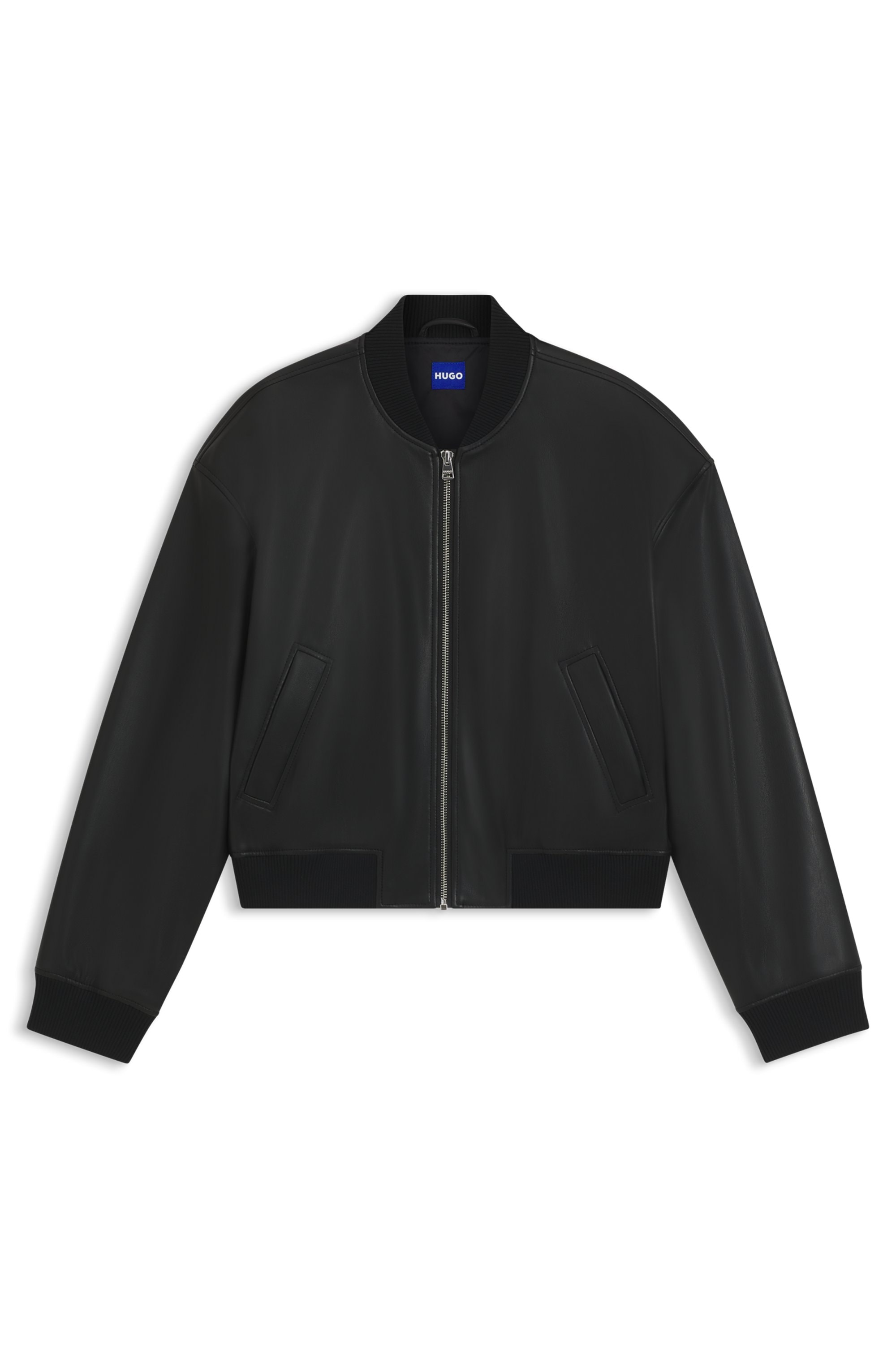 HUGO Blue Bomberjacke »Attitude«, in Kunstleder-Optik