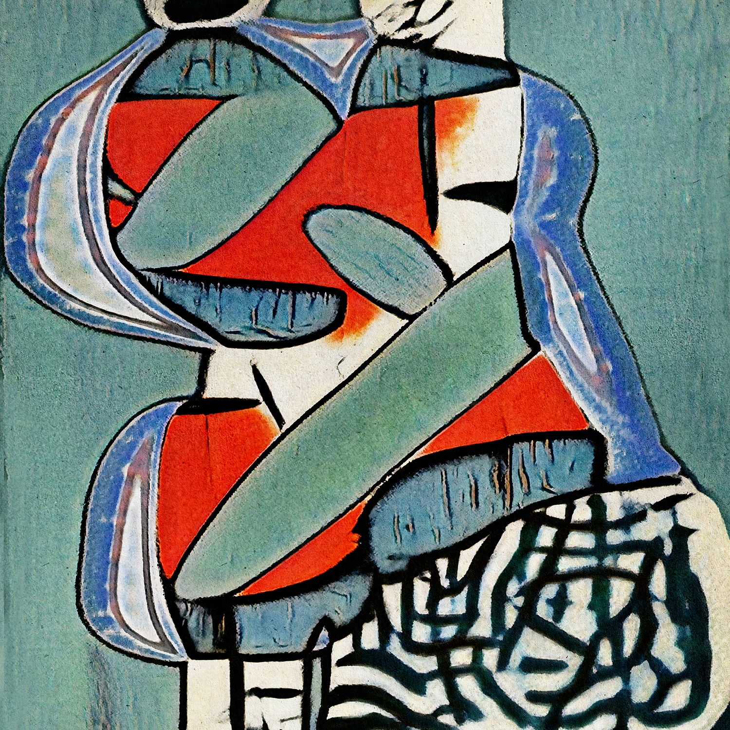 queence Leinwandbild »Alexandra«, Abstrakt-Abstrakte-Kunst, (1 St.), Premium-Leinwandstoff, Handarbeit aus Deutschland
