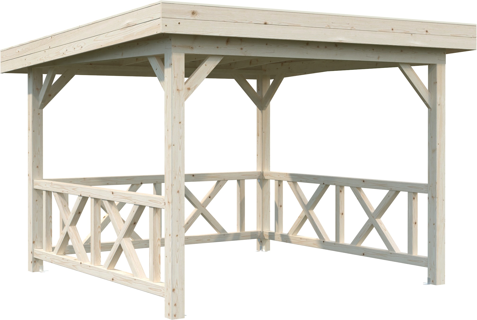 Palmako Holzpavillon »Lenna 8,3 m² Set 301« BxTxH: 340x340x245 cm