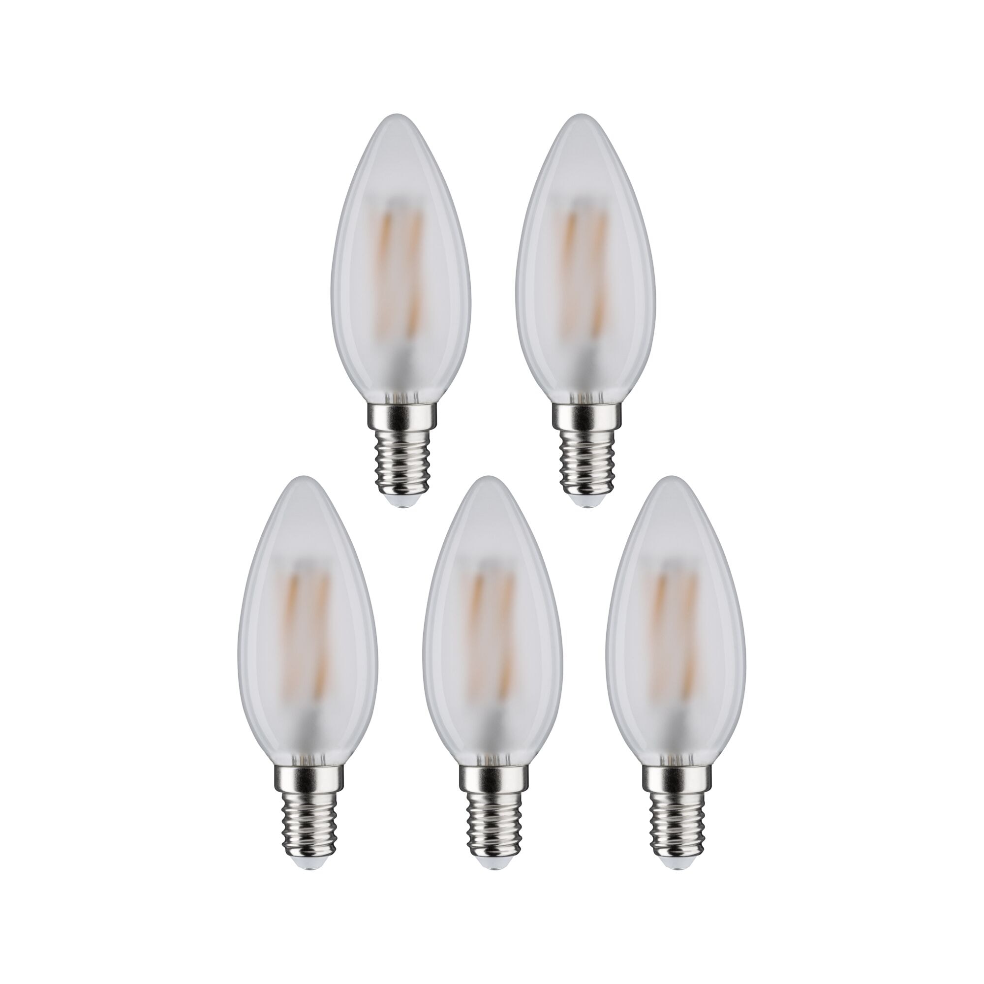 Paulmann LED-Leuchtmittel »5er Pack Kerze 470lm 2700K matt 230V« E14 5 Stk. Warmweiß