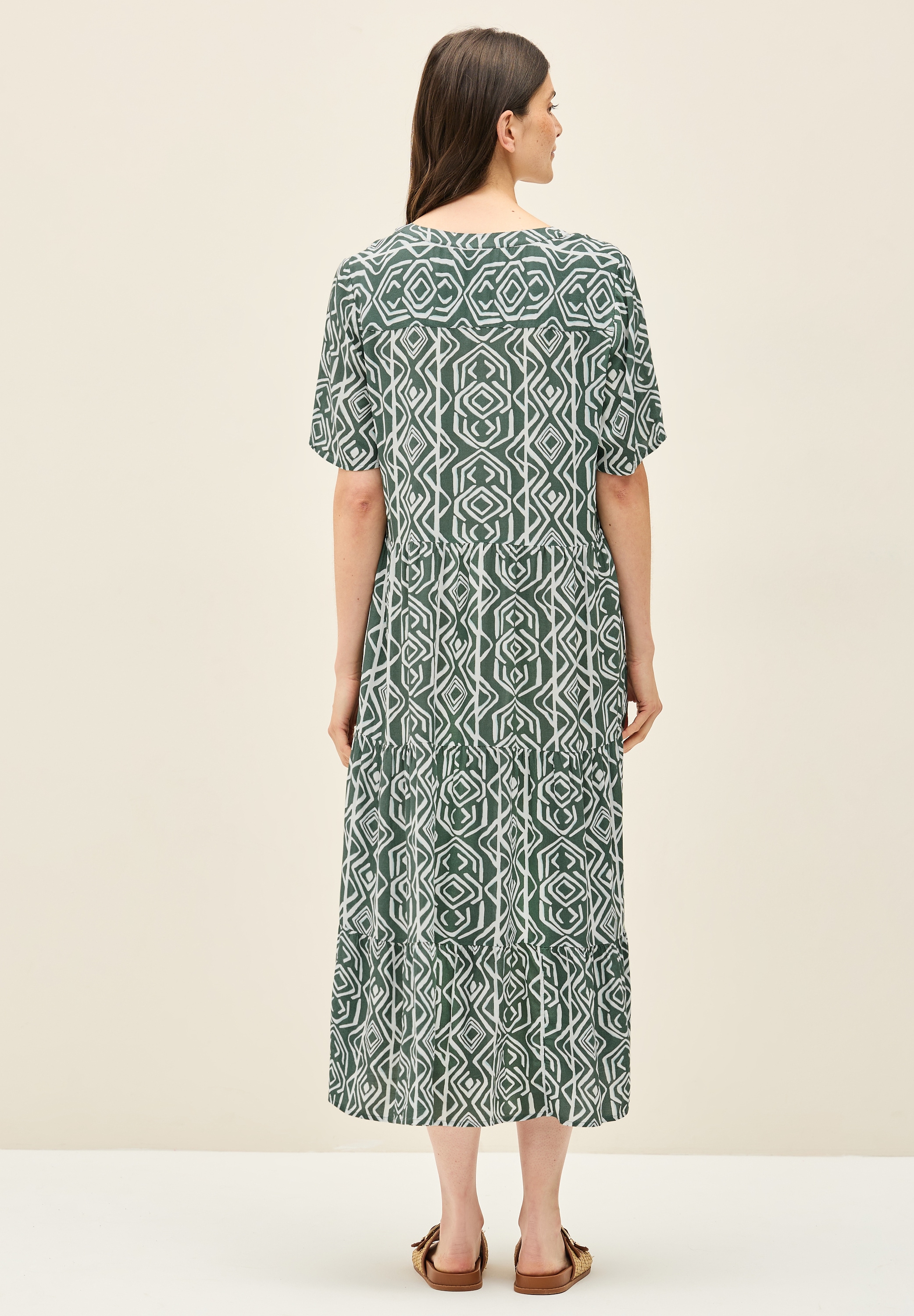 Cecil Midikleid, mit allover Print