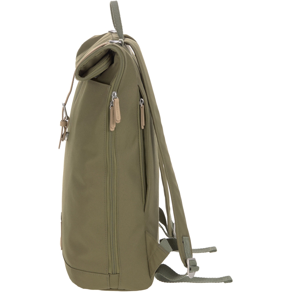 Technik & Freizeit Rucksäcke LÄSSIG Wickelrucksack »Green Label, Rolltop, Olive«, PETA-approved vegan; zum Teil aus recyceltem M Technik & Freizeit Rucksäcke LÄSSIG Wickelrucksack »Green Label, Rolltop, Olive«, PETA-approved vegan; zum Teil aus recyceltem M