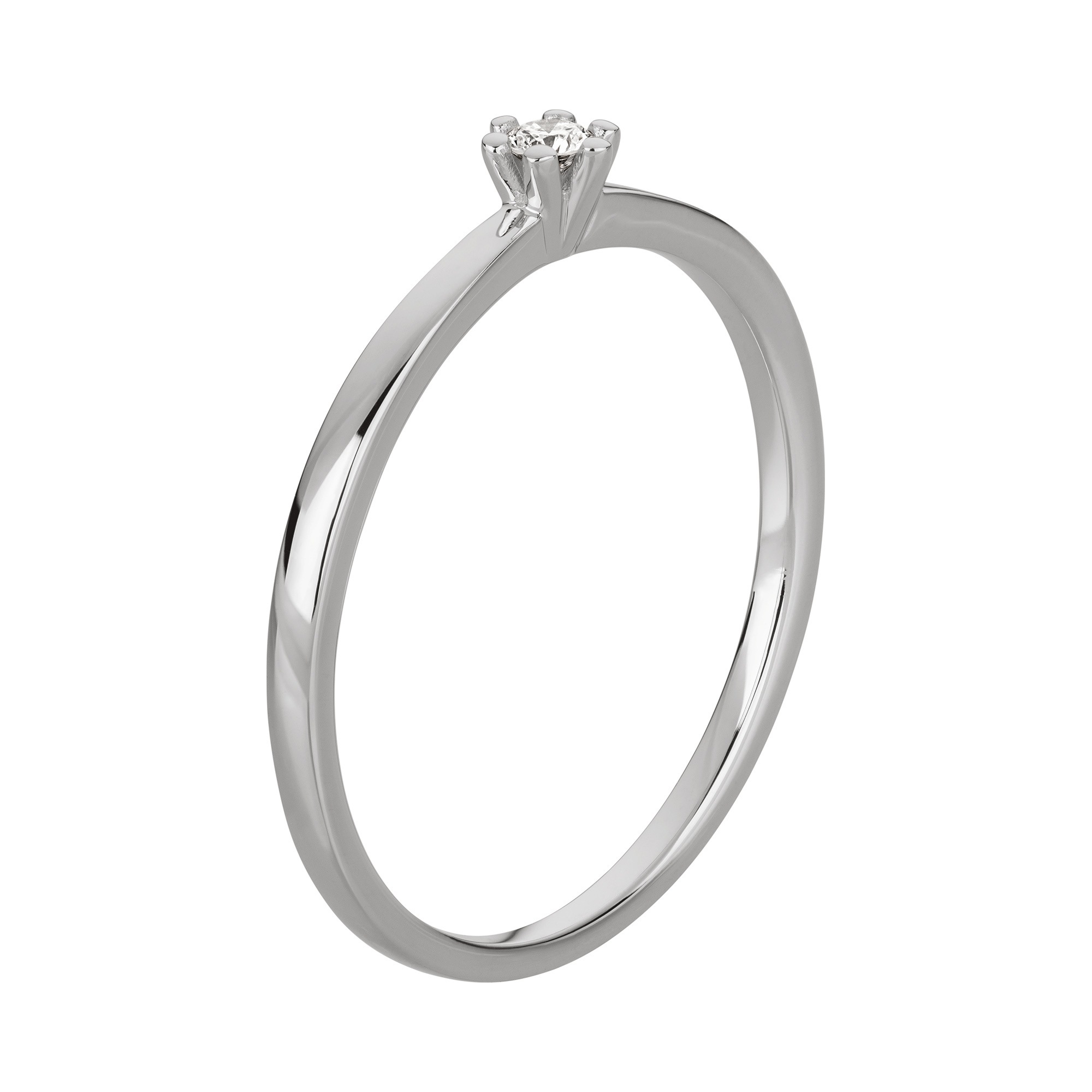 OROLINO Gold 750 Diamond Finger Ring White Size 56 2