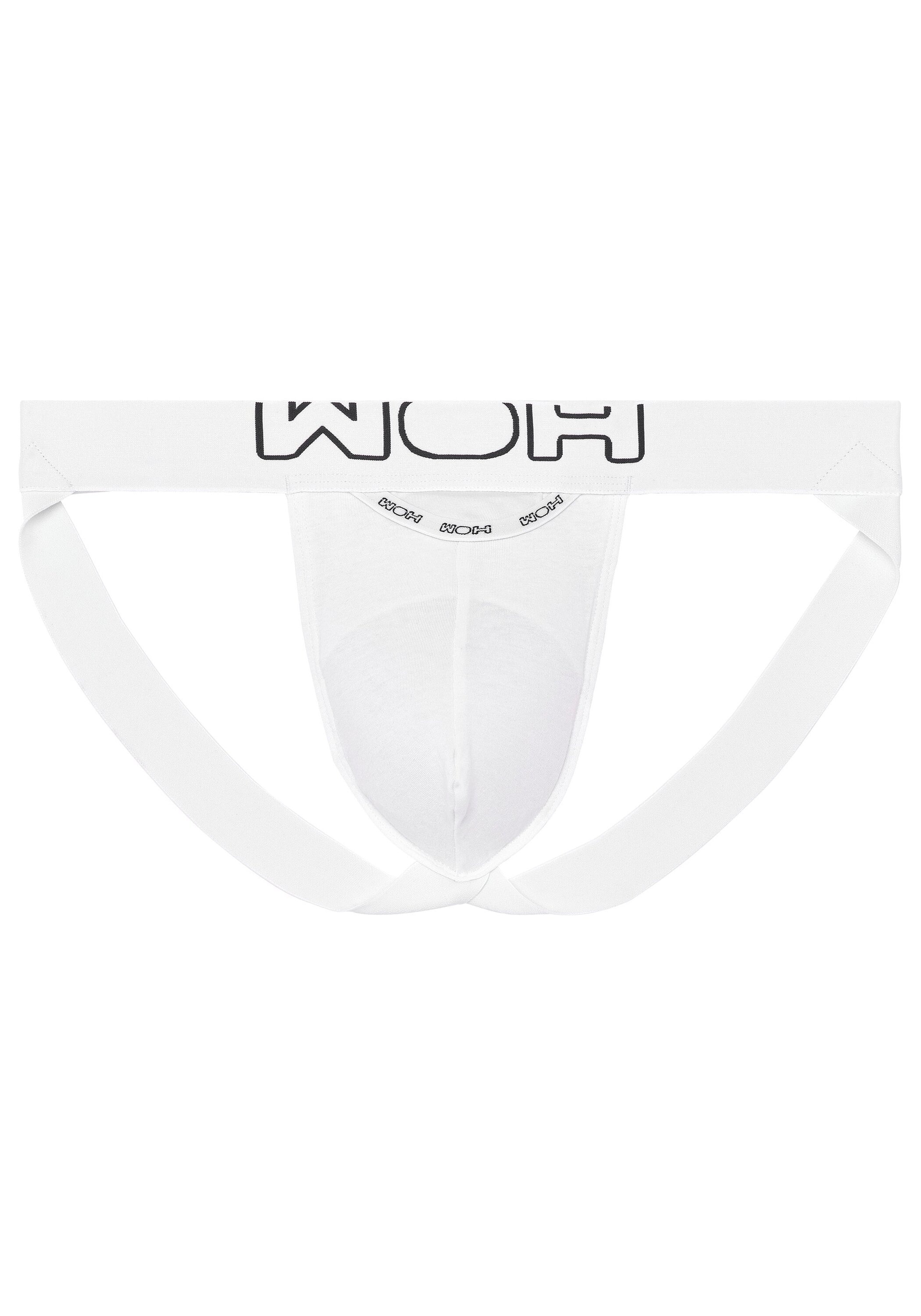 WOH Herren String "Jockstrap Sexy Fun Jockstrap 1er Pack", Gr. XXL, weiß, Obermaterial: 95% Baumwolle CO. 5% Elasthan EL., Unterhosen