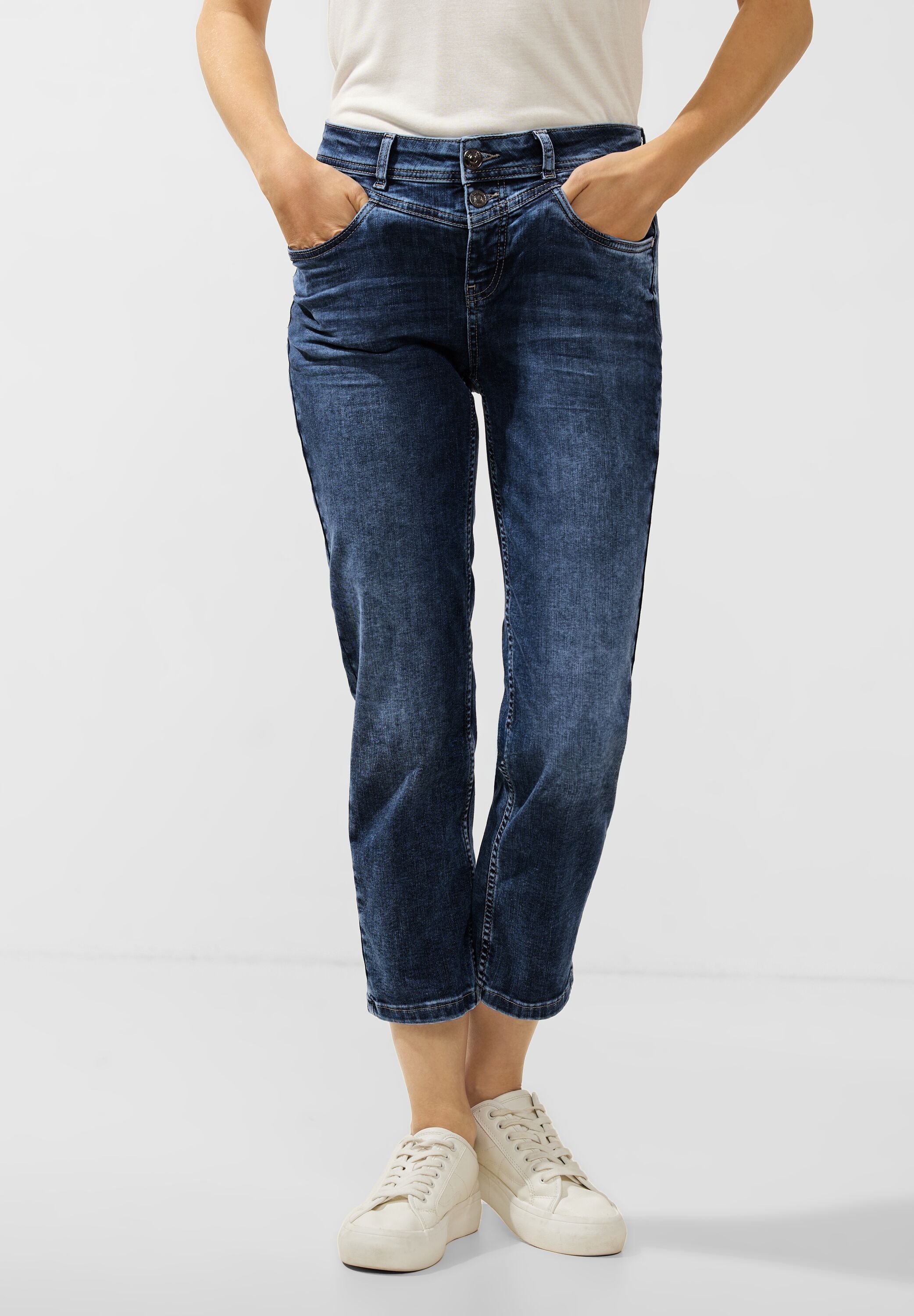STREET ONE 7/8-Jeans, High Waist
